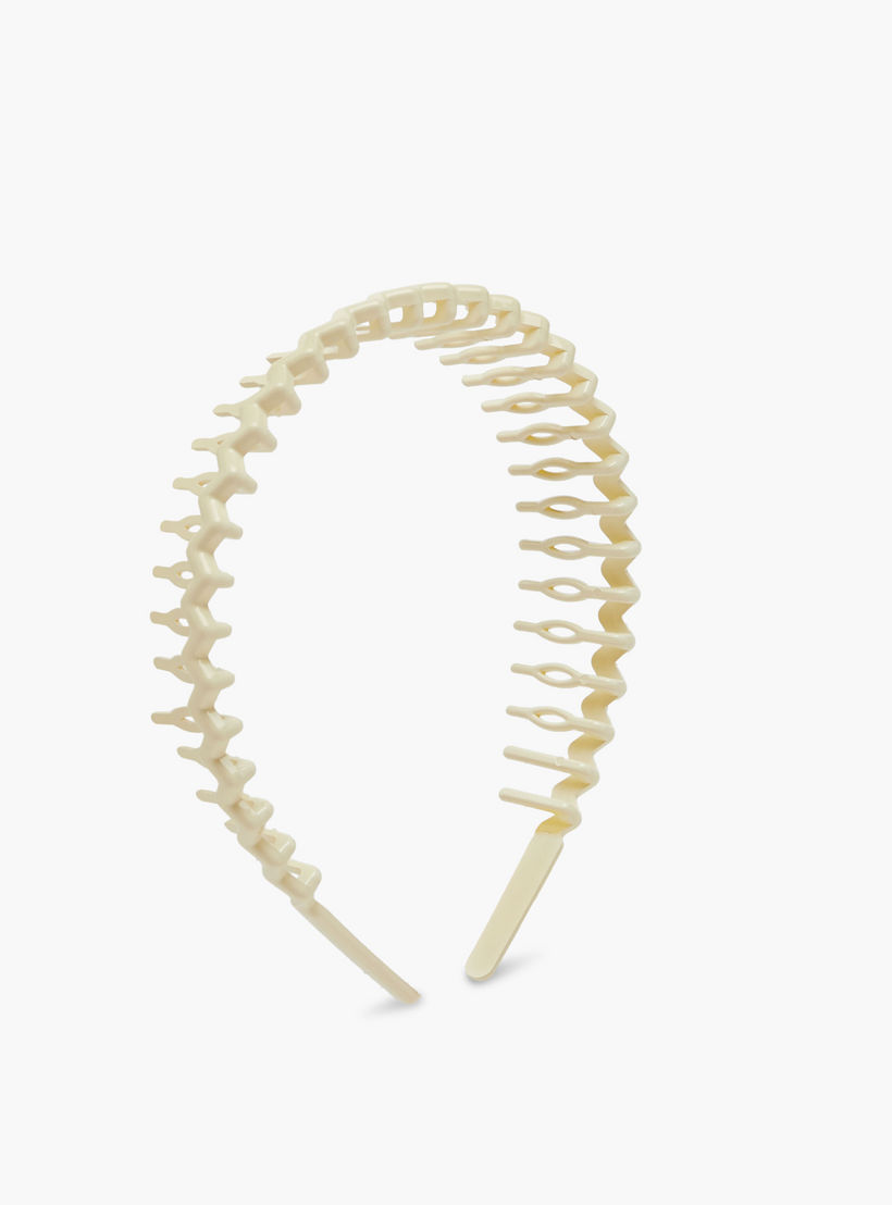 Solid Zig Zag Hairband - Set of 5-women-hairaccessories-bands-image-5