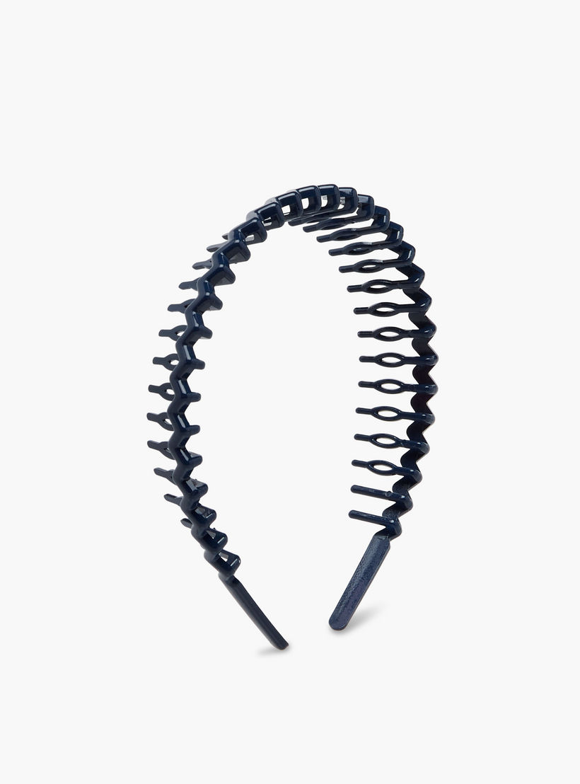 Solid Zig Zag Hairband - Set of 5-women-hairaccessories-bands-image-7