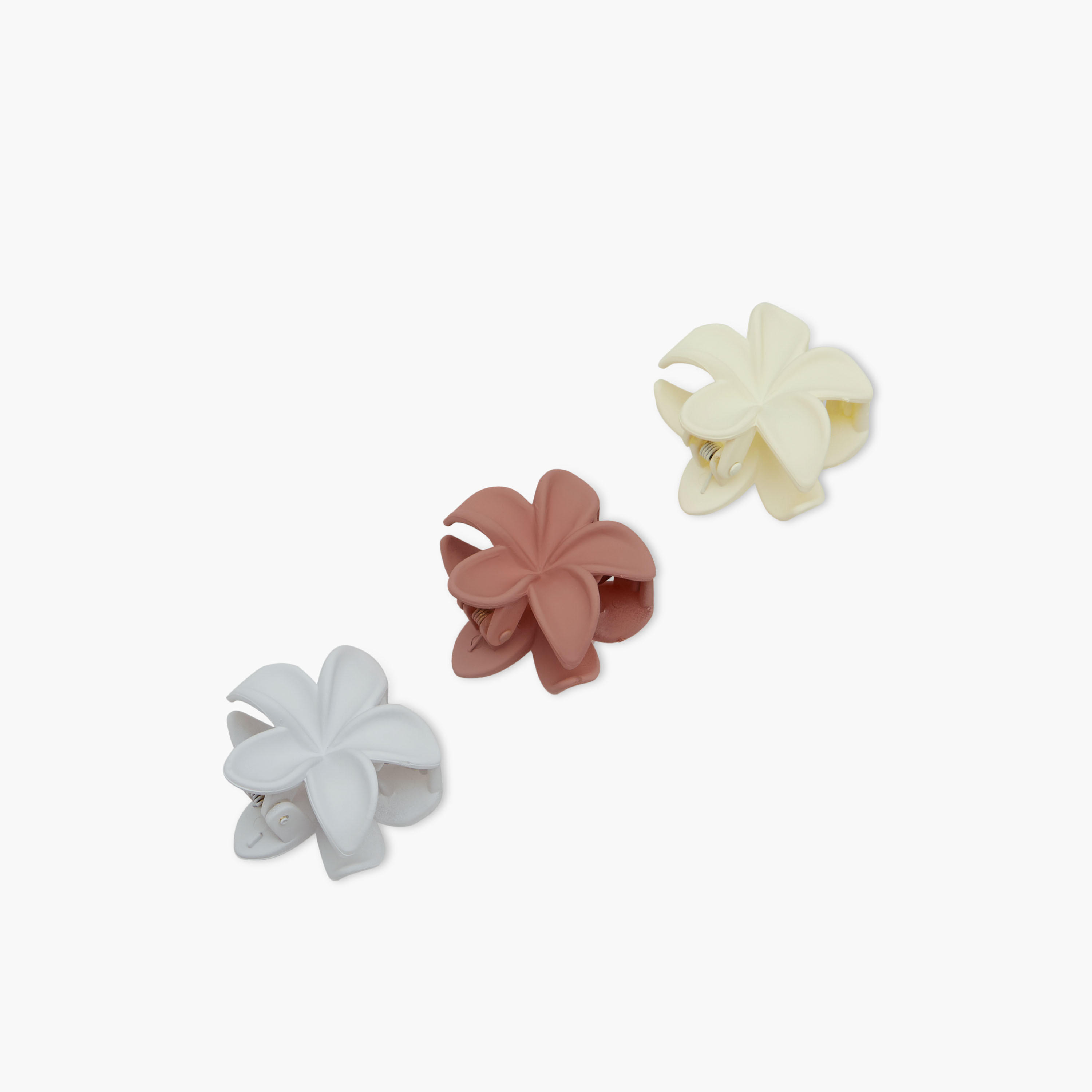 Solid Floral Hair Clamp - Set of 3-women-hairaccessories-clamps-image-5