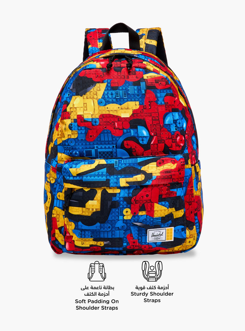 Herschel Supply Co Printed Backpack with Adjustable Straps and Zip Closure - 18x13x7 cms-school-bagsandbackpacks-backpacks-image-4