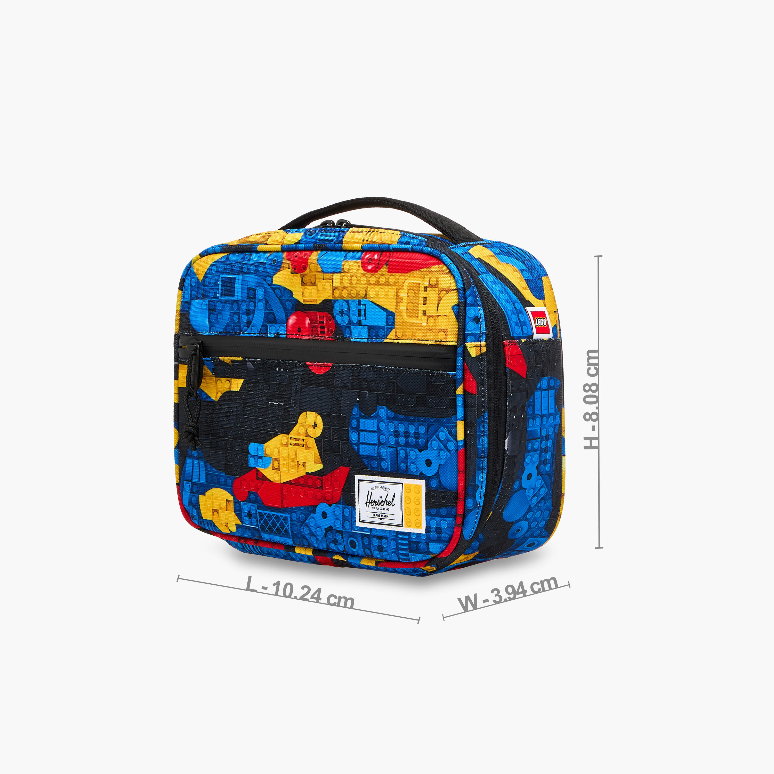 Herschel Supply Co Lego Print Lunch Bag with Zip Closure-school-lunchessentials-lunchbags-image-2