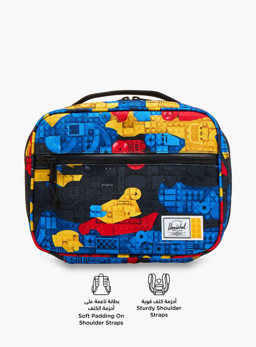 شنطة غداء بسحاب إغلاق وطبعات ليجو من هيرشيل سبلاي كو-school-lunchessentials-lunchbags-image-4