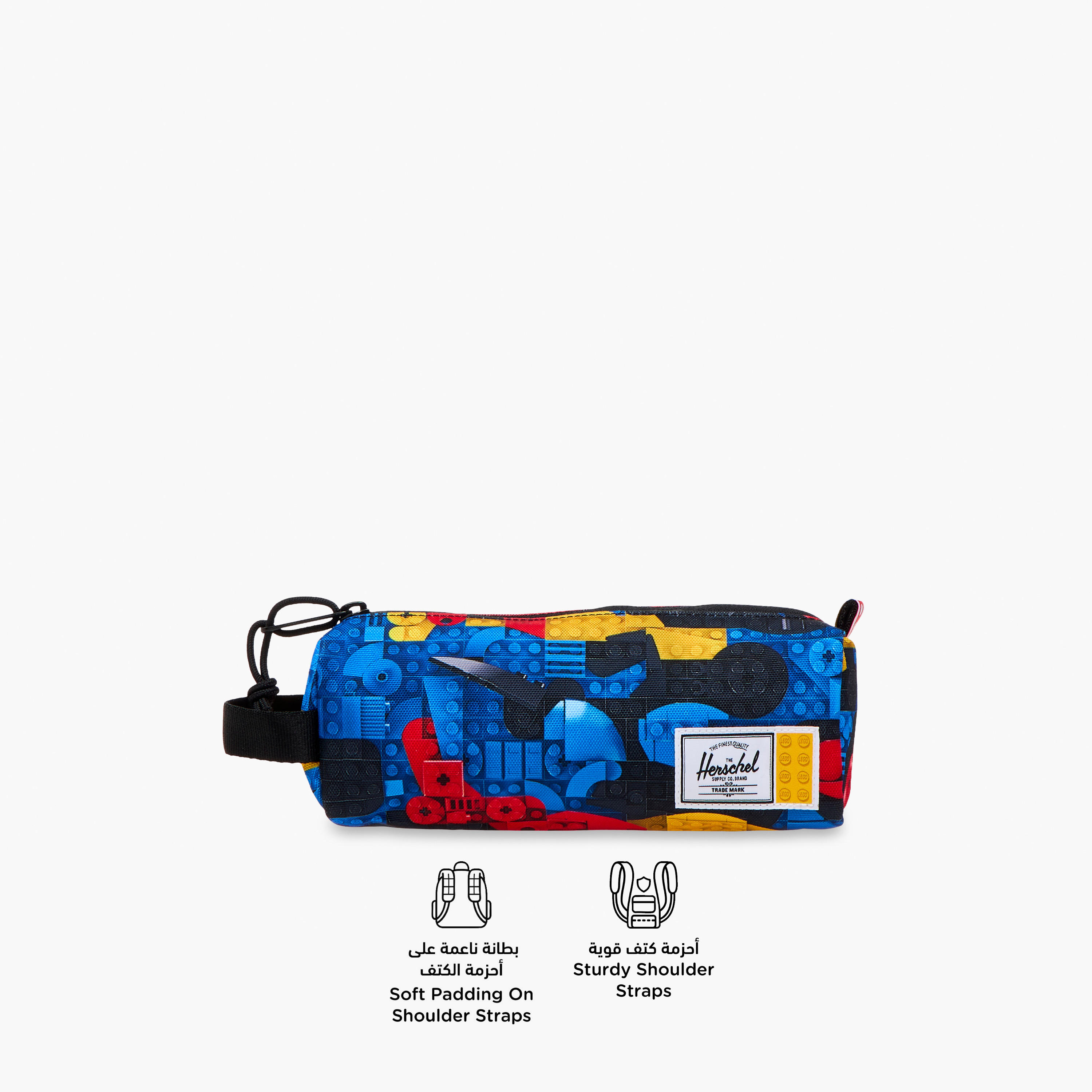 Herschel Supply Co Lego Print Pencil Pouch with Zip Closure-school-stationery-pencilcases-image-4