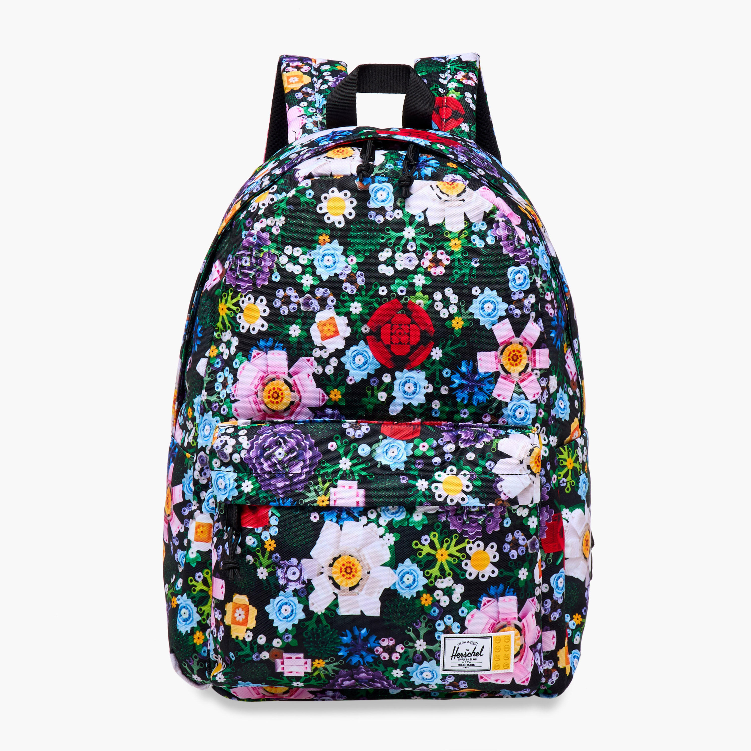 Herschel Supply Co Floral Print Backpack with Adjustable Straps and Zip Closure - 18x13x7 cms-school-bagsandbackpacks-backpacks-image-1