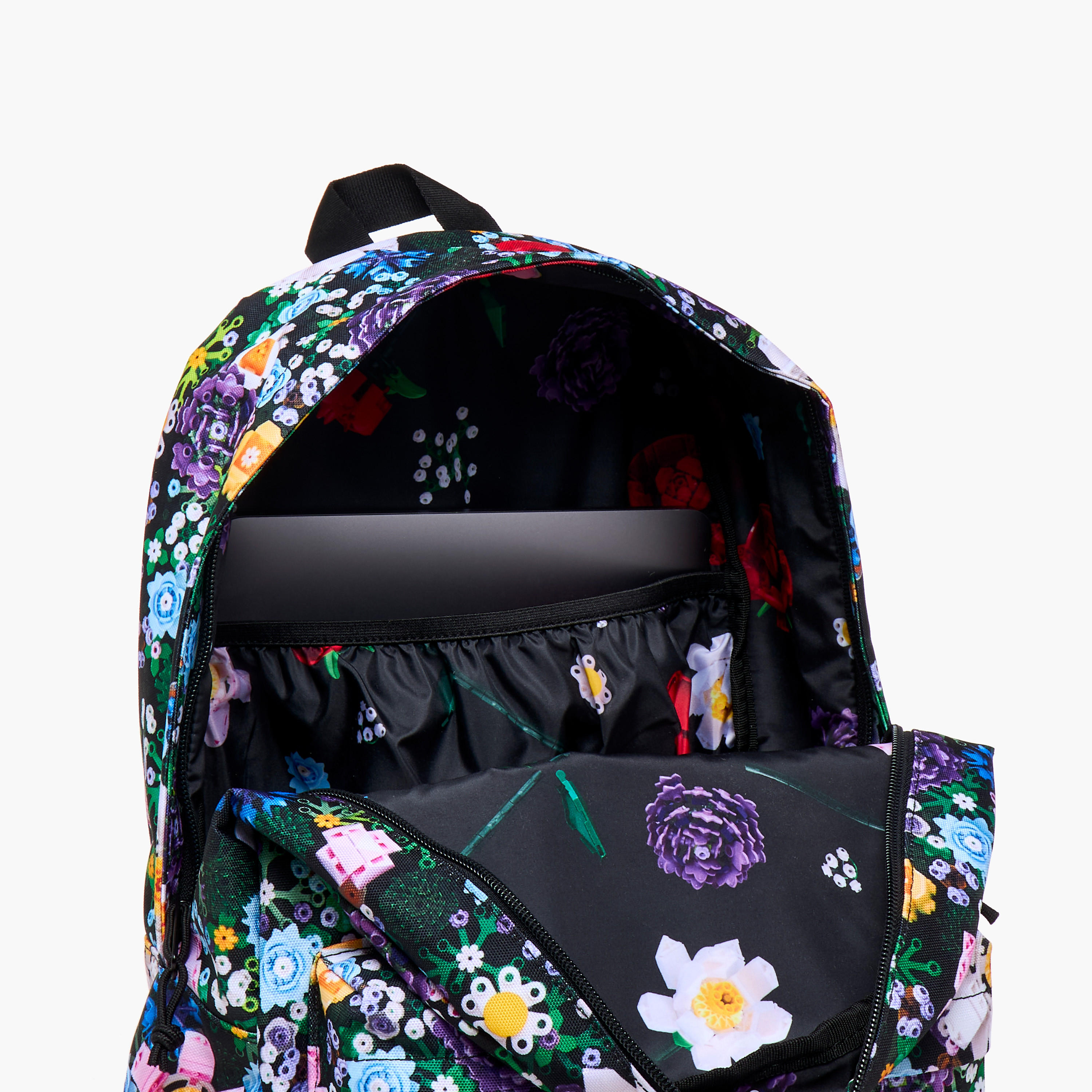 Herschel Supply Co Floral Print Backpack with Adjustable Straps and Zip Closure - 18x13x7 cms-school-bagsandbackpacks-backpacks-image-10