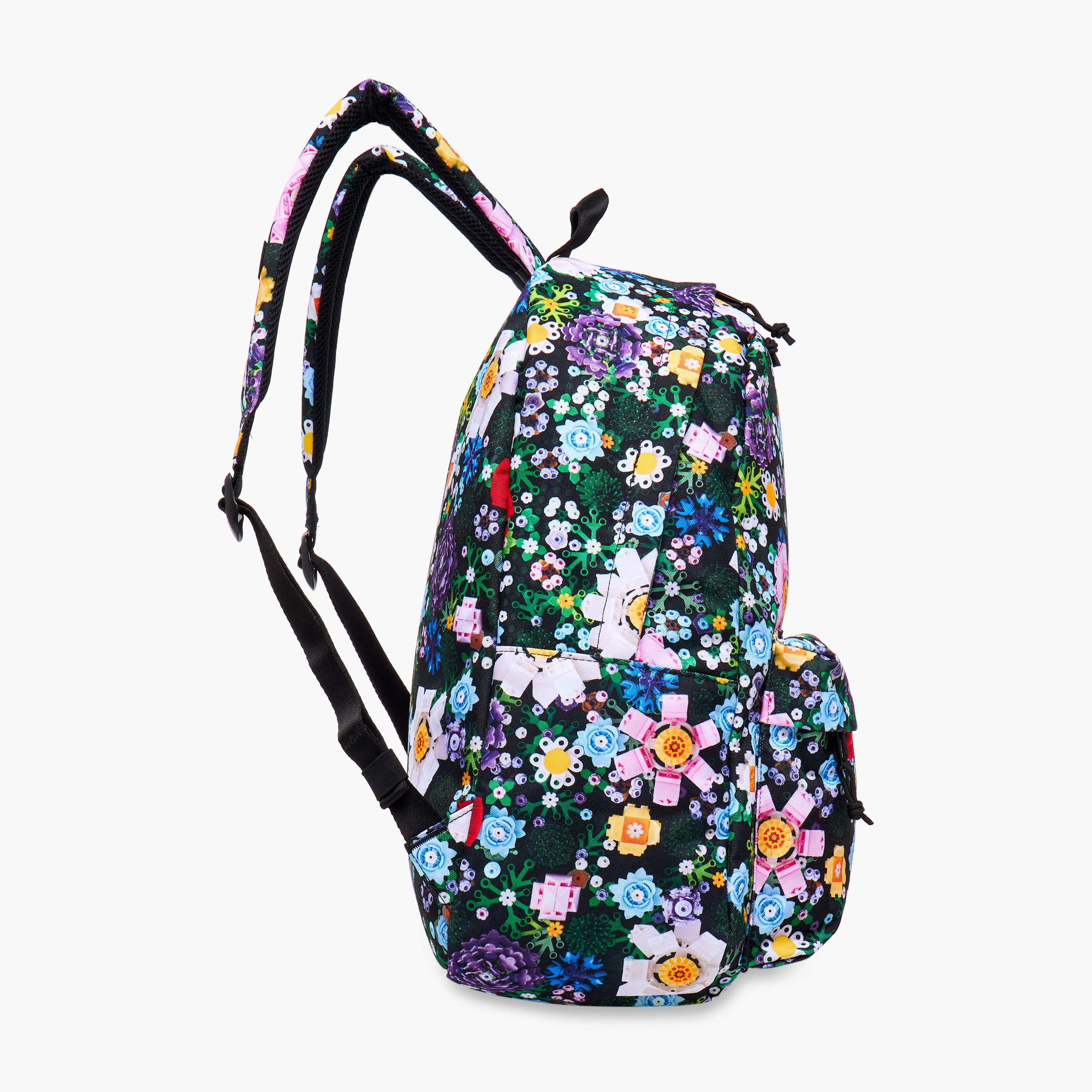 Herschel Supply Co Floral Print Backpack with Adjustable Straps and Zip Closure - 18x13x7 cms-school-bagsandbackpacks-backpacks-image-3