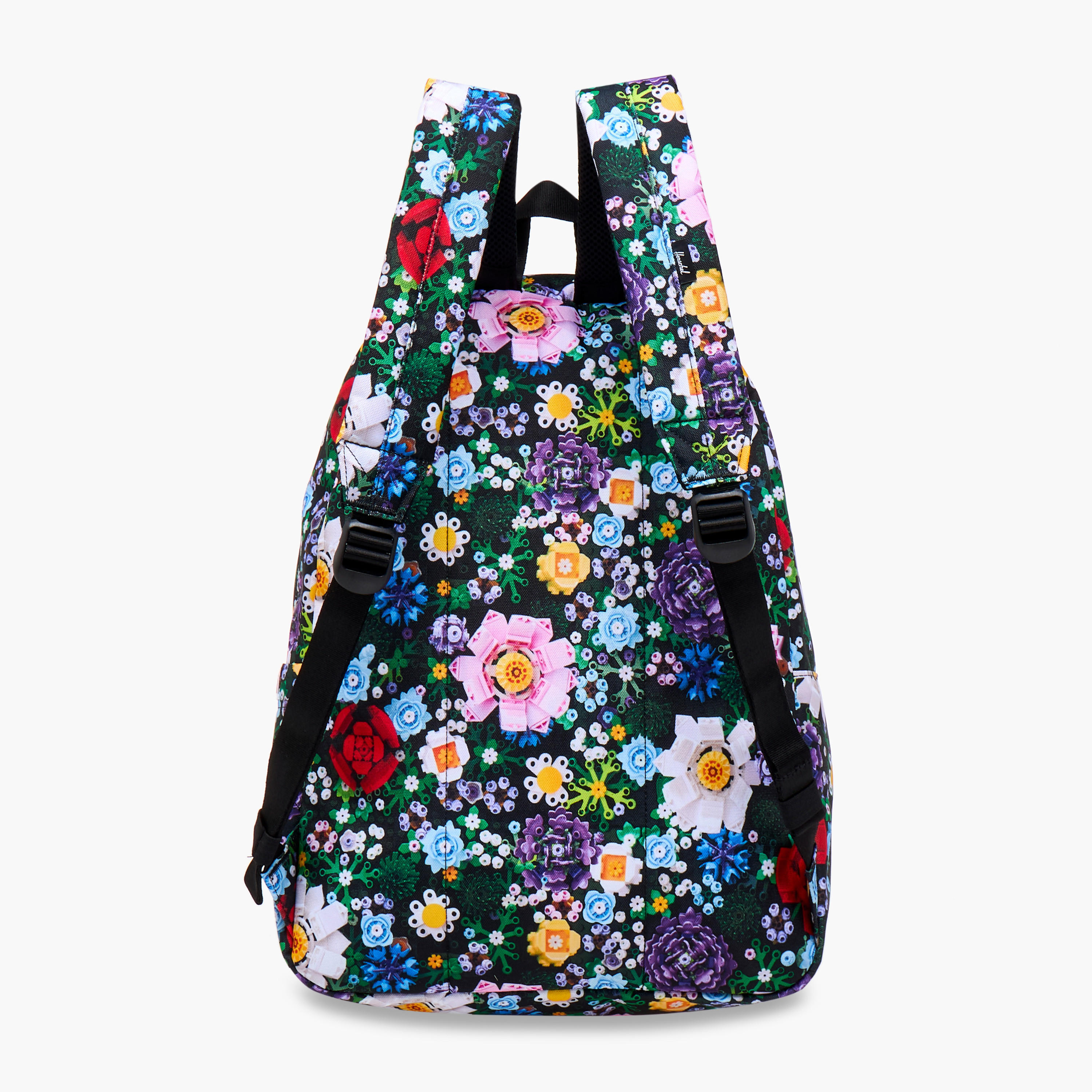 Herschel Supply Co Floral Print Backpack with Adjustable Straps and Zip Closure - 18x13x7 cms-school-bagsandbackpacks-backpacks-image-5