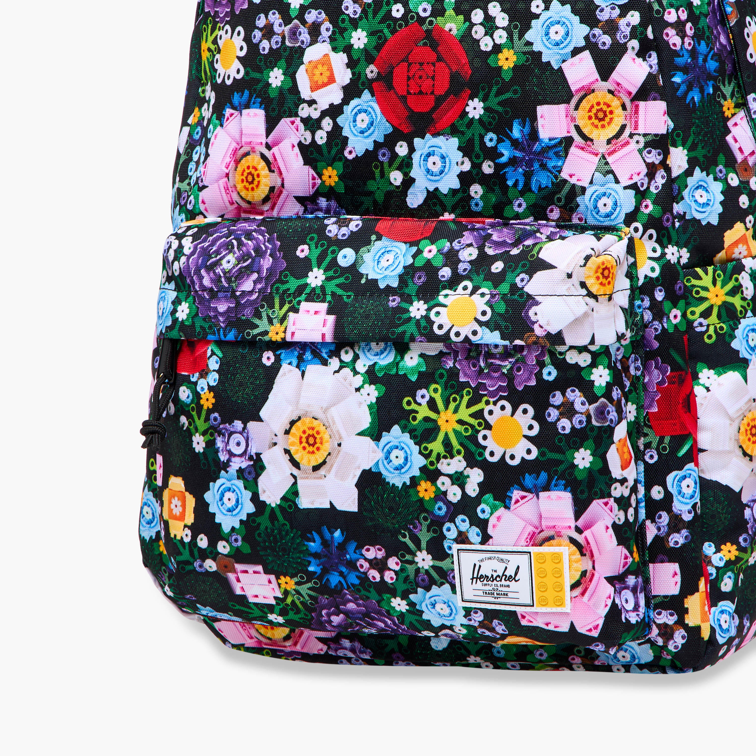 Herschel Supply Co Floral Print Backpack with Adjustable Straps and Zip Closure - 18x13x7 cms-school-bagsandbackpacks-backpacks-image-8
