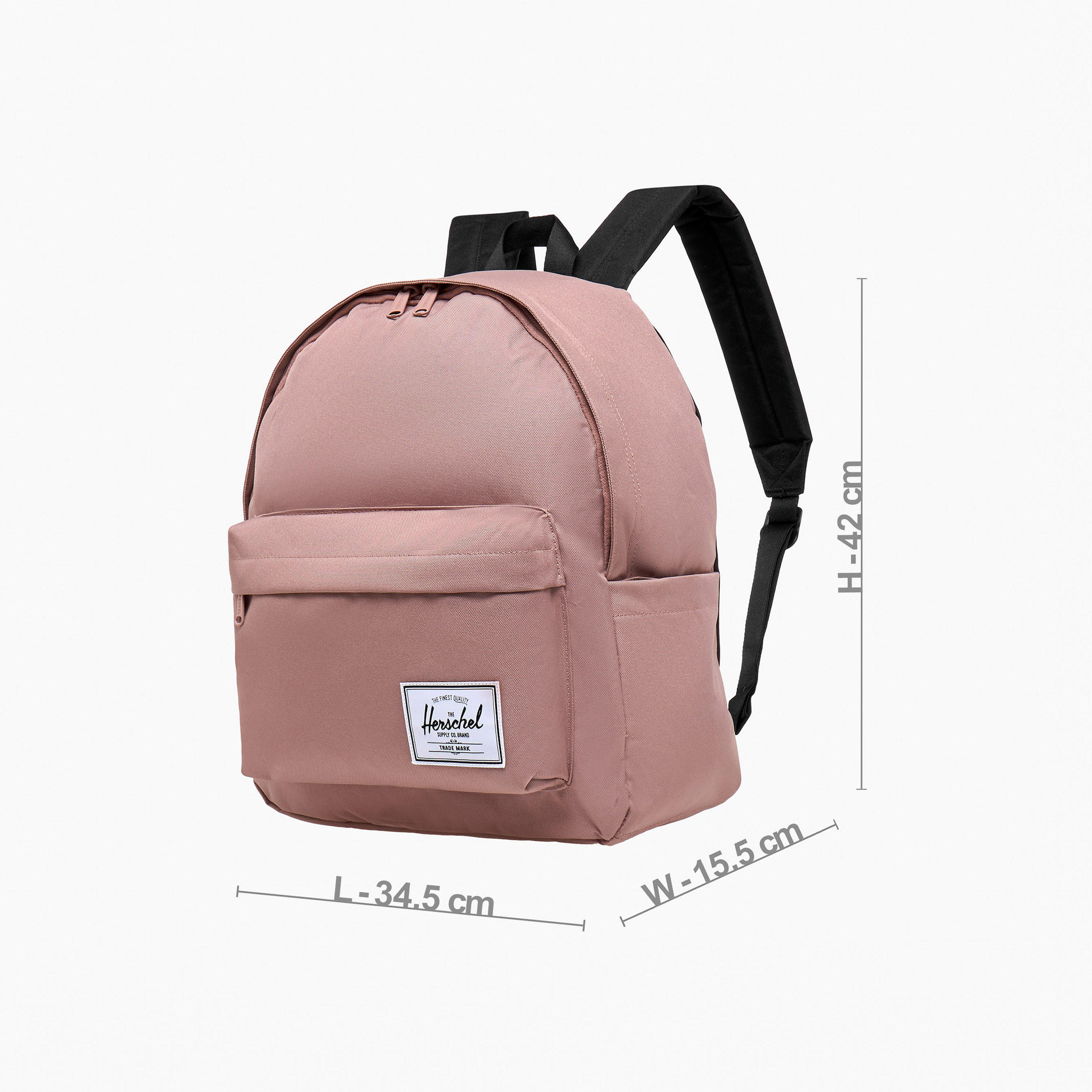 Herschel Supply Co Solid Backpack with Adjustable Straps and Zip Closure - 15x35x42 cms-school-bagsandbackpacks-backpacks-image-7