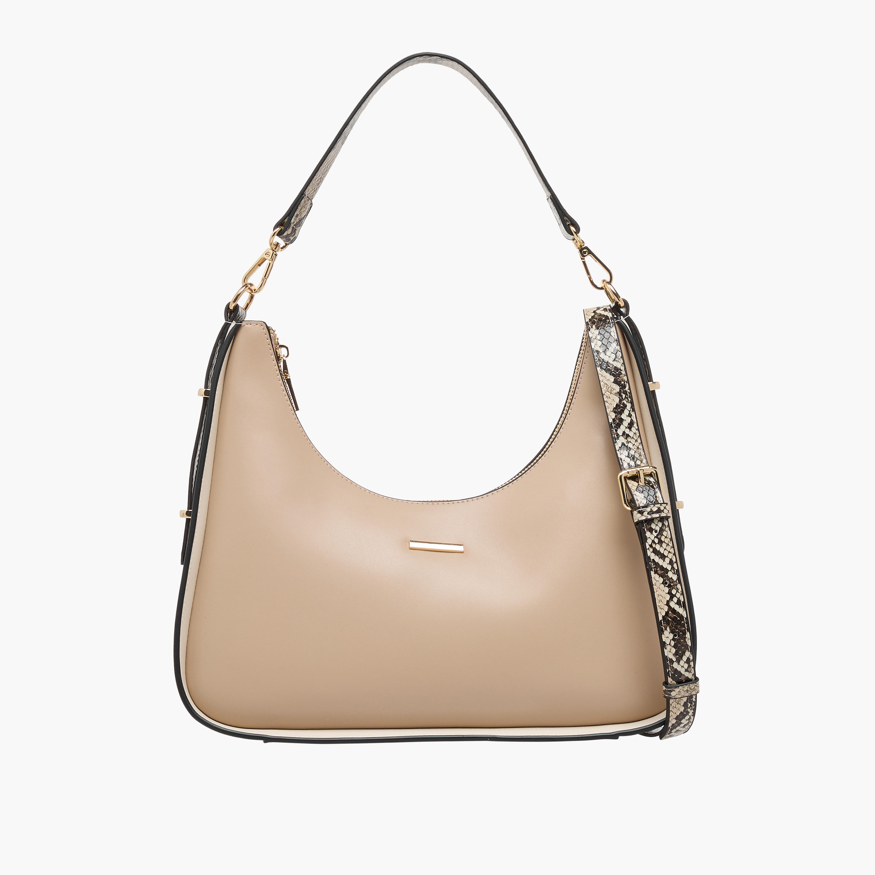 شنطة كتف سادة بحزام بطبعات حيوانات من ساشا-women-bagsandwallets-handbags-image-1
