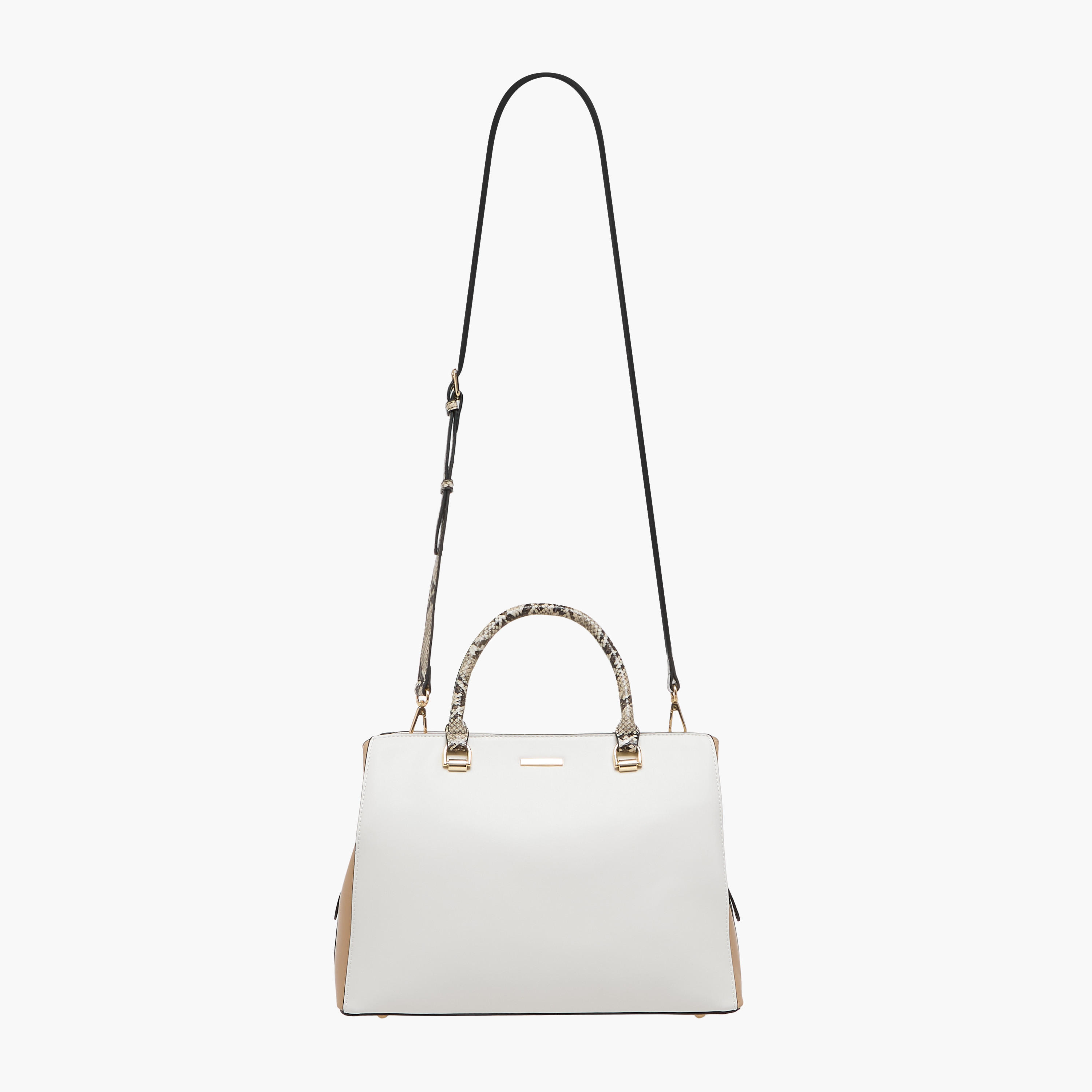 شنطة توتي سادة بحزام قابل للفصل وسحاب إغلاق من ساشا-women-bagsandwallets-handbags-image-3