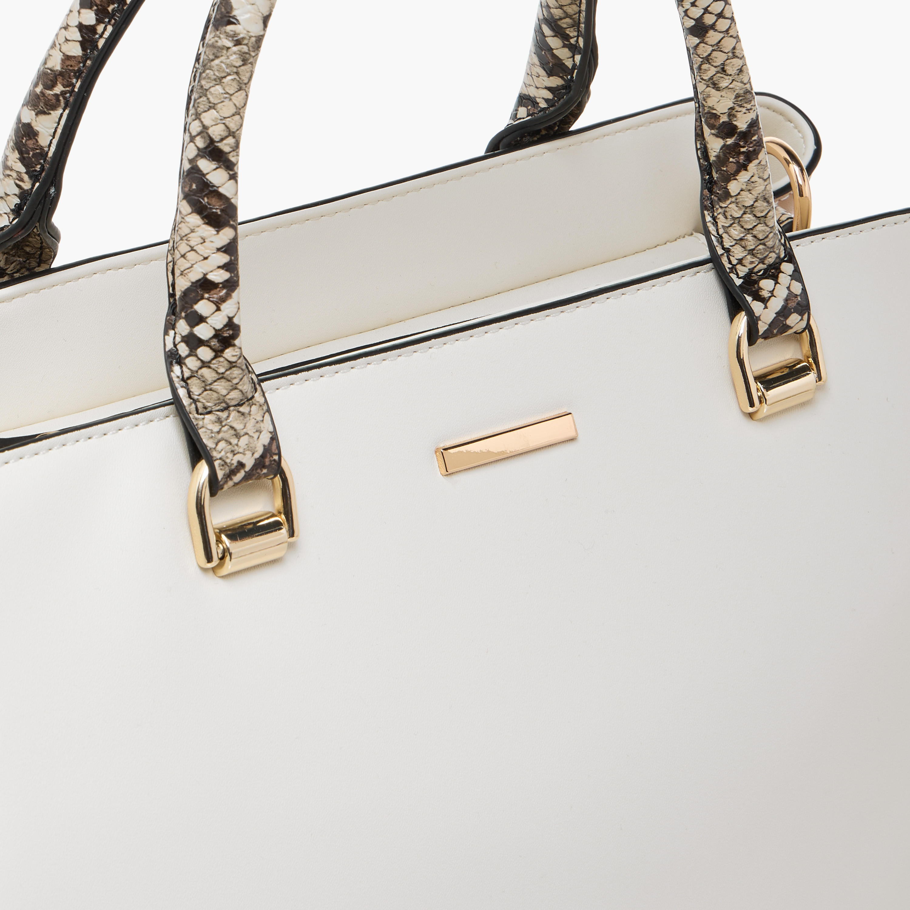 شنطة توتي سادة بحزام قابل للفصل وسحاب إغلاق من ساشا-women-bagsandwallets-handbags-image-5