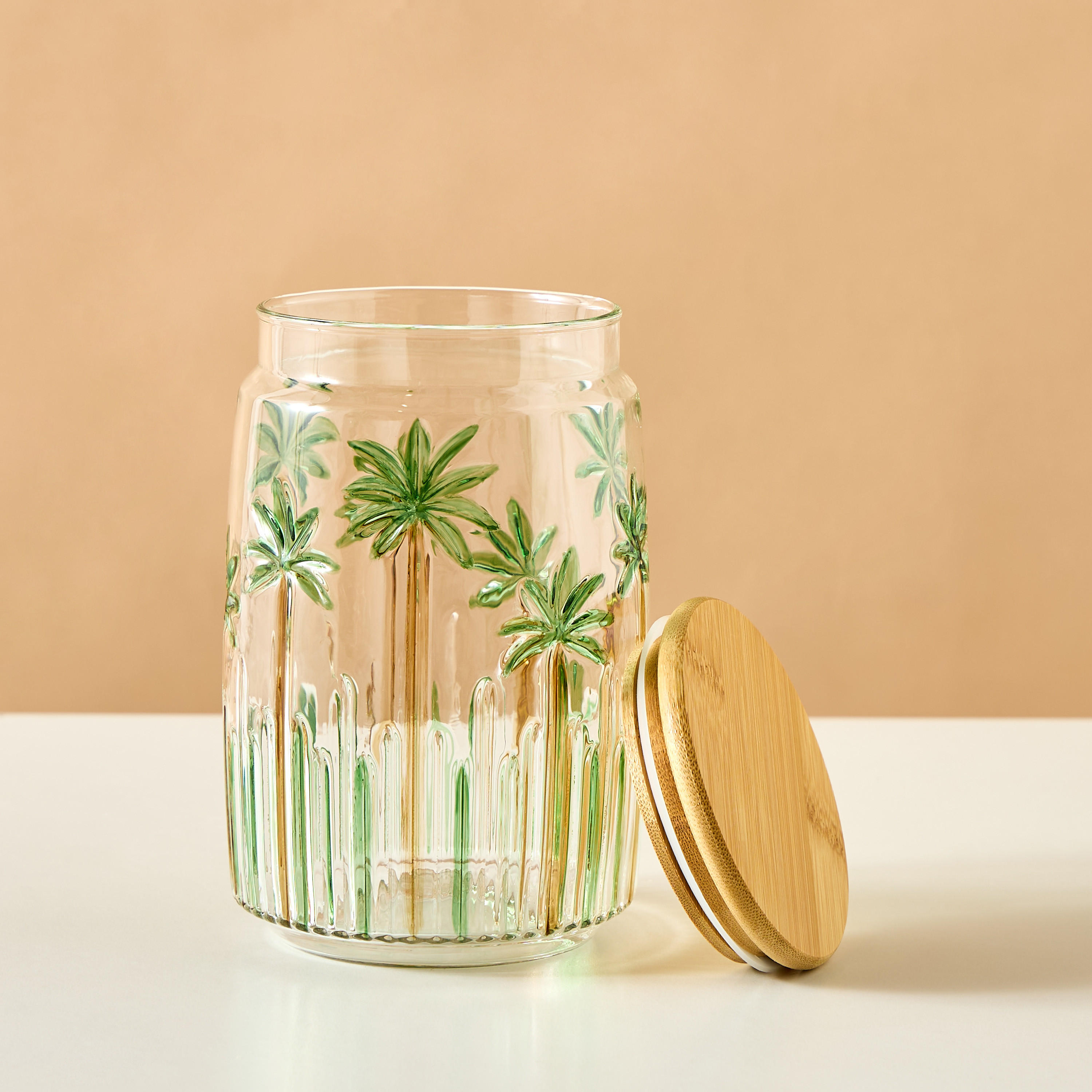 علبة بنقوش شجر النخيل - 1 لتر-household-kitchen-foodstorage-containers-image-3