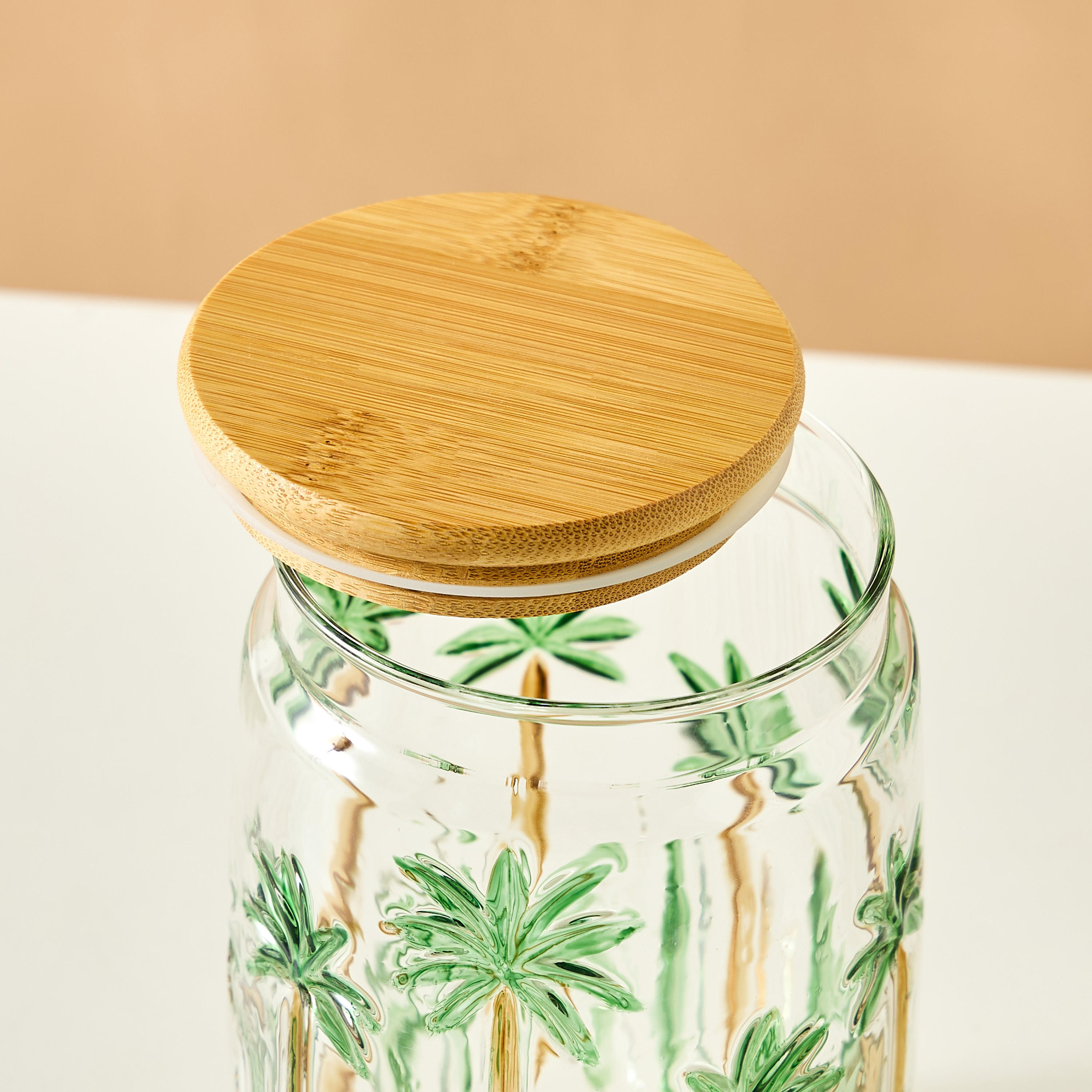 علبة بنقوش شجر النخيل - 1 لتر-household-kitchen-foodstorage-containers-image-4