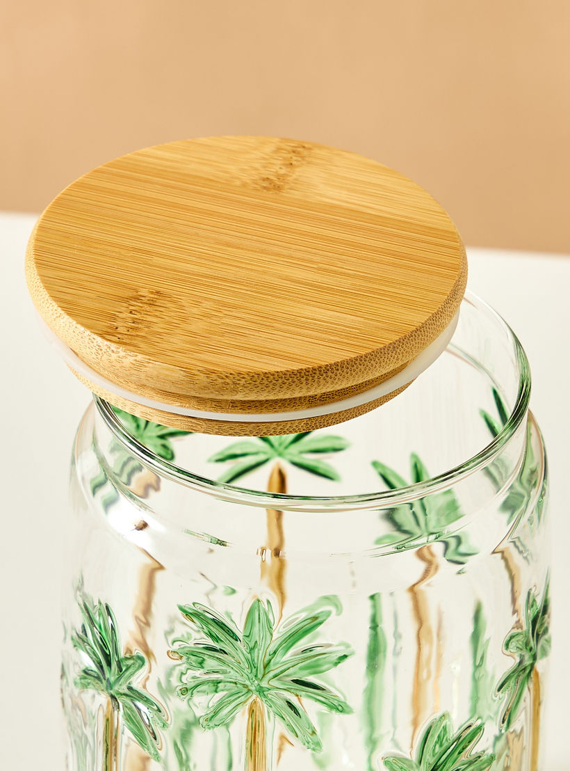 علبة بنقوش شجر النخيل - 1 لتر-household-kitchen-foodstorage-containers-image-4