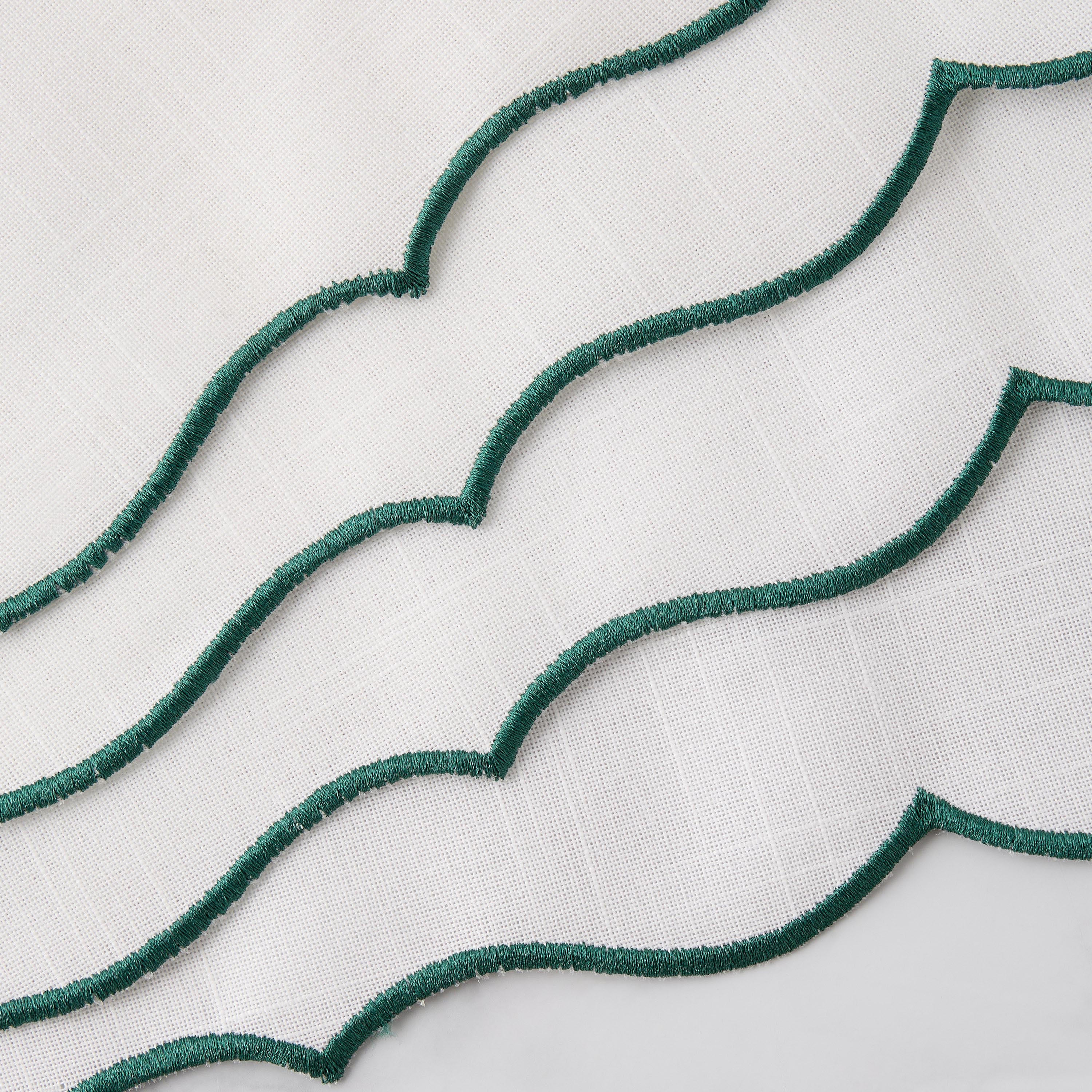 طقم لبادة صحون بطبعات الطاووس وحواف مموجة 4 قطع - 45×30 سم-household-dining-tablelinen-placemats-image-4