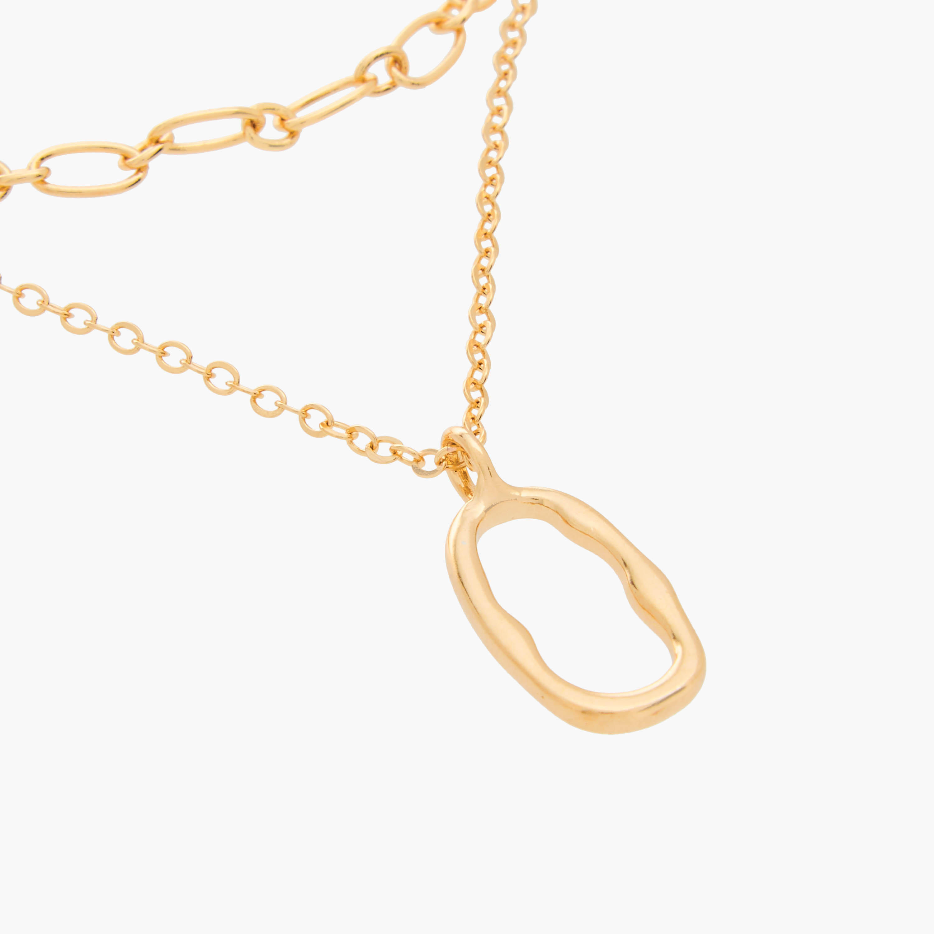 Metallic Pendant Layered Necklace with Lobster Clasp-women-watchesandjewellery-jewellery-necklacesandpendants-image-4