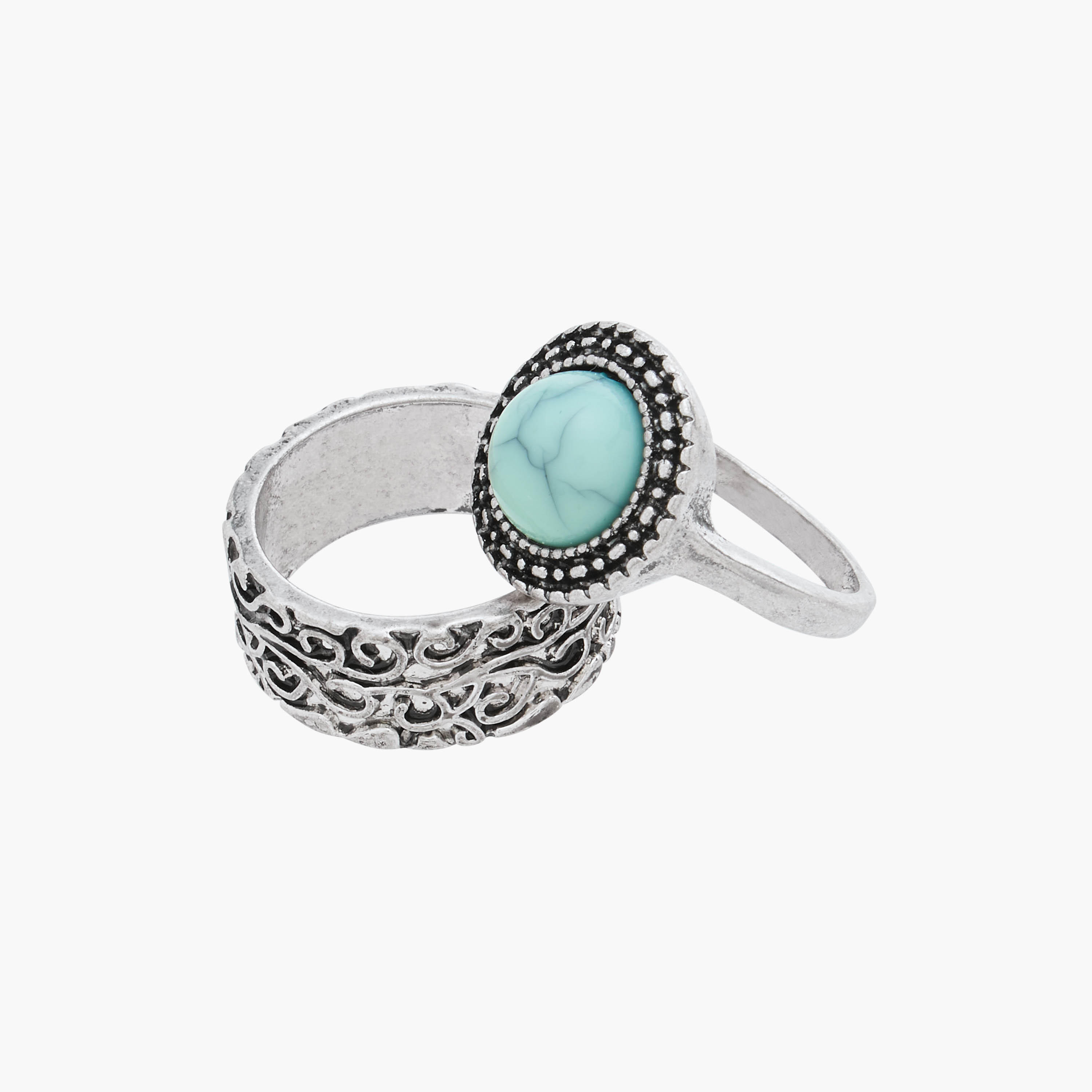 خواتم متنوعة - طقم من 6 قطع-women-watchesandjewellery-jewellery-rings-image-3