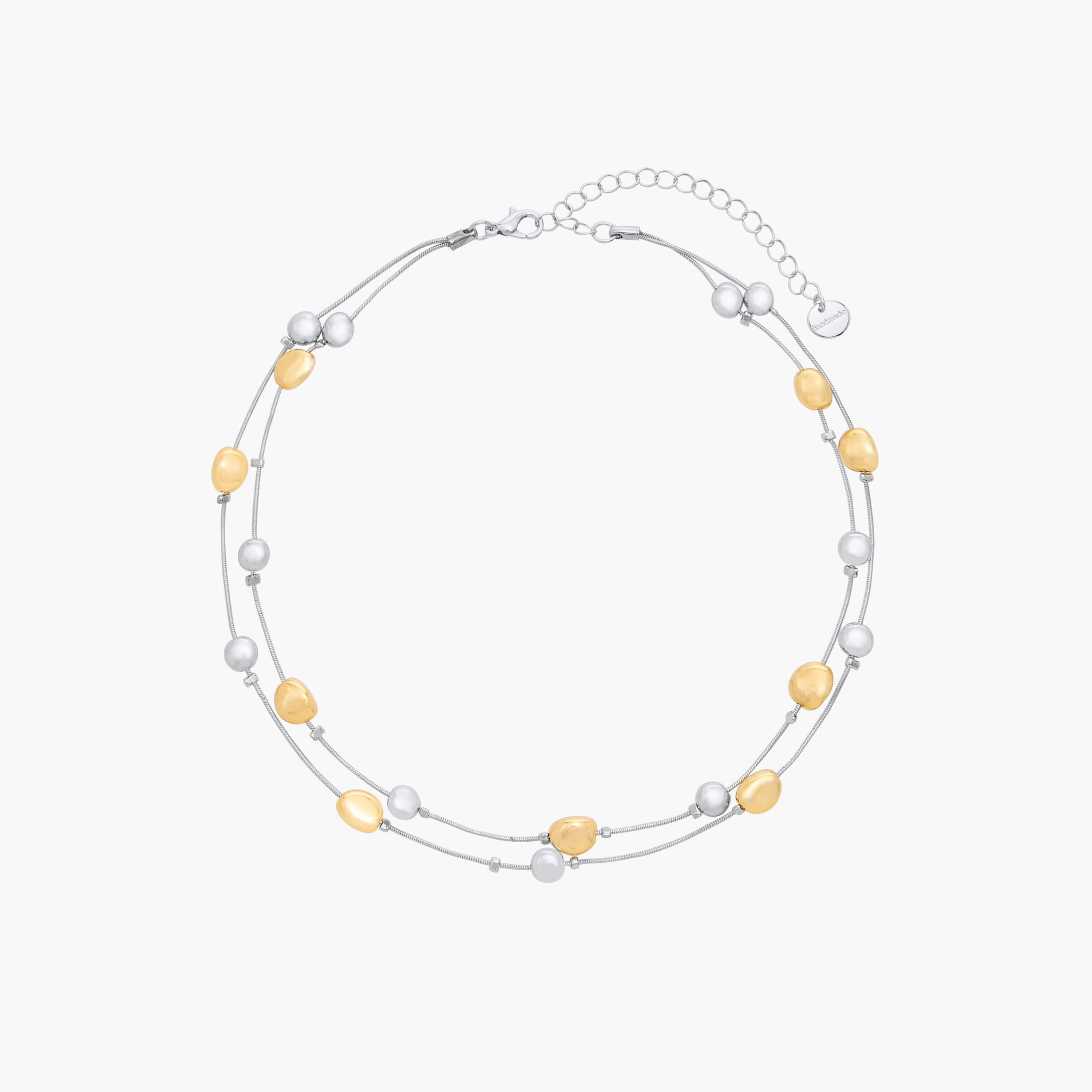 عقد متعدّد الطبقات مزيّن بمشبك إغلاق - طقم 3 قطع-women-watchesandjewellery-jewellery-necklacesandpendants-image-1