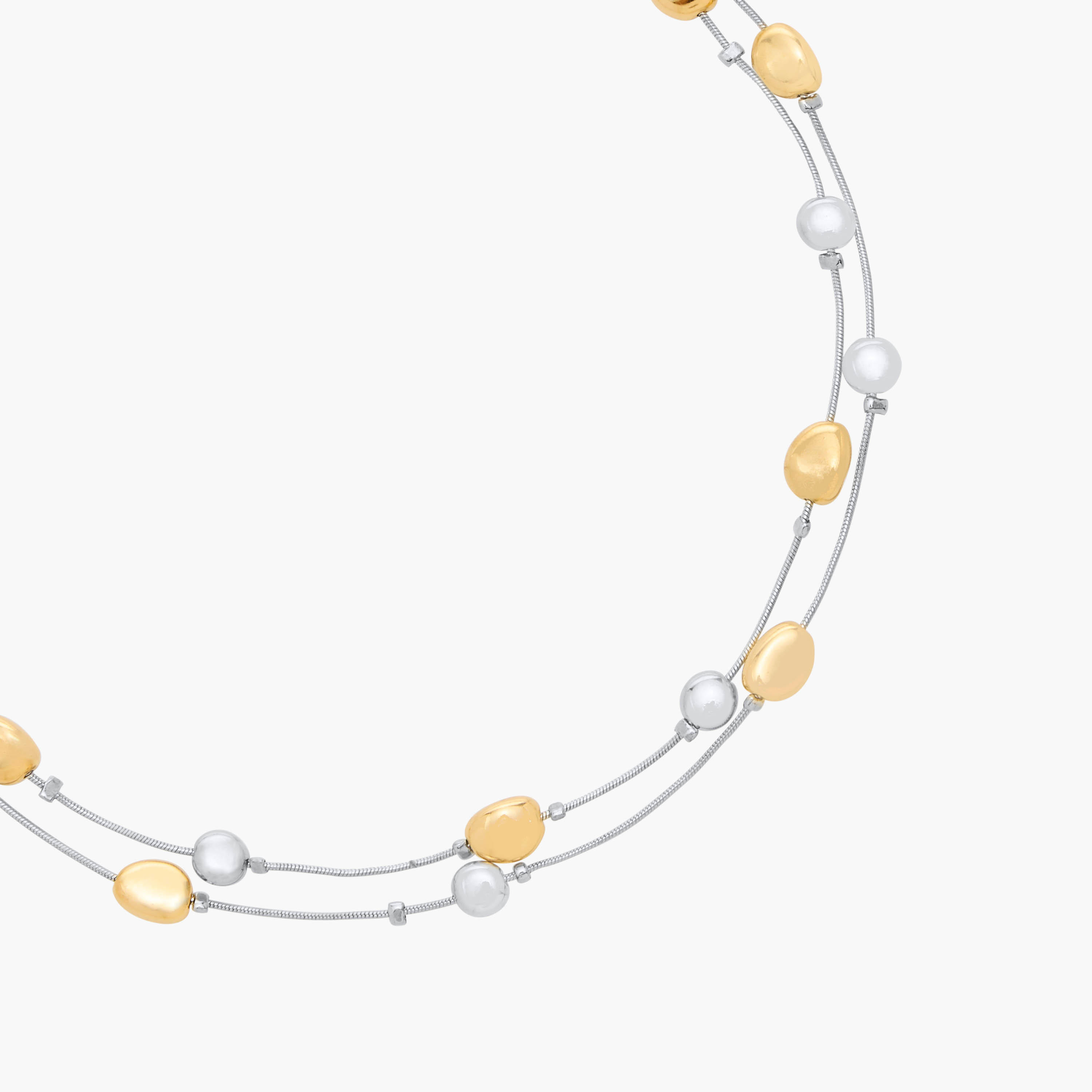 عقد متعدّد الطبقات مزيّن بمشبك إغلاق - طقم 3 قطع-women-watchesandjewellery-jewellery-necklacesandpendants-image-2