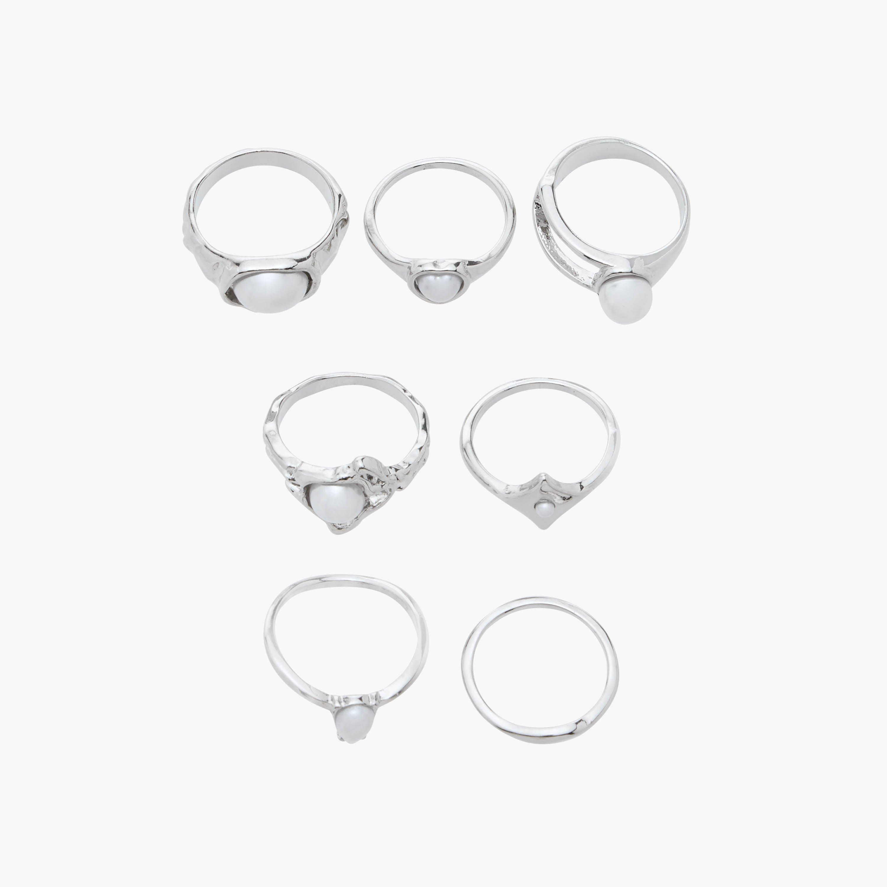 Embellished Ring - Set of 7-women-watchesandjewellery-jewellery-rings-image-1