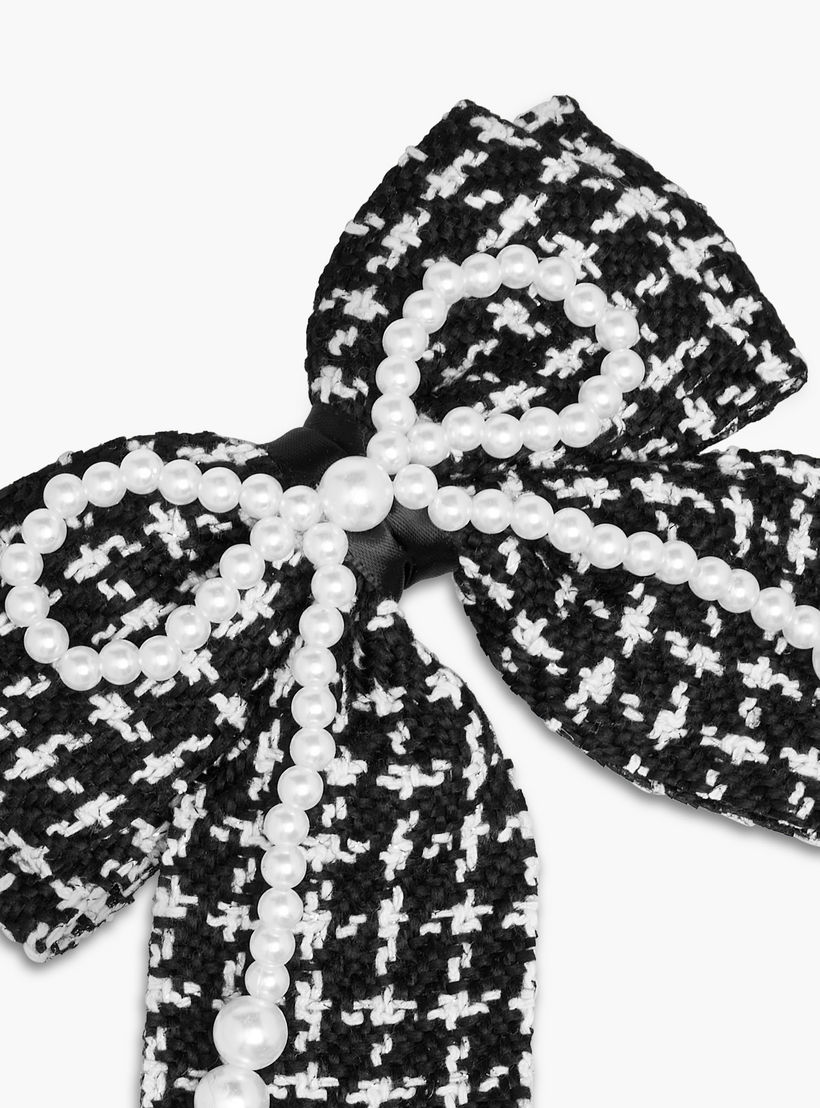 Bow Shape Hair Clip with Pearl Detail-women-hairaccessories-clips-image-2