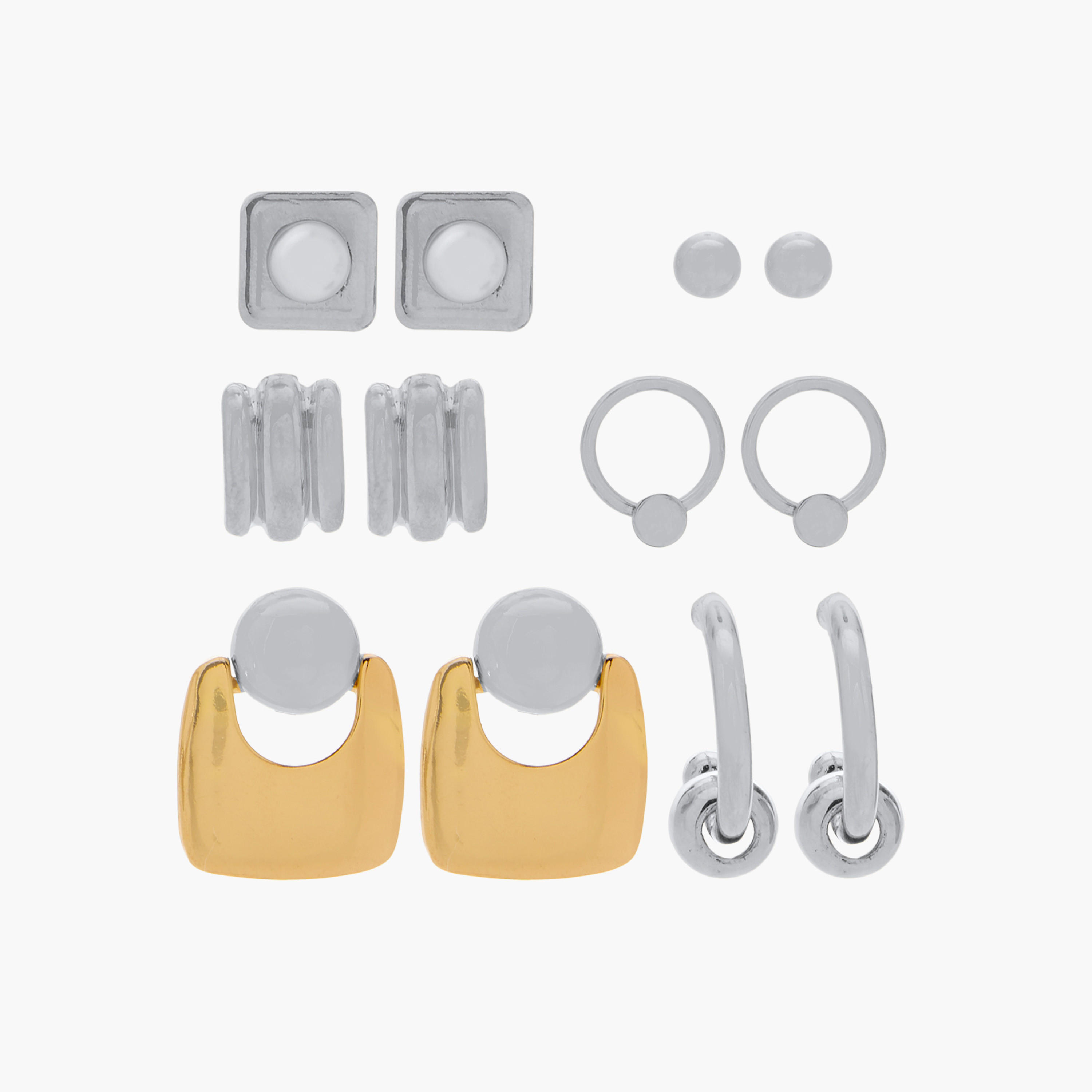 Assorted Earrings with Pushback Closure - Set of 6-women-watchesandjewellery-jewellery-earrings-image-1