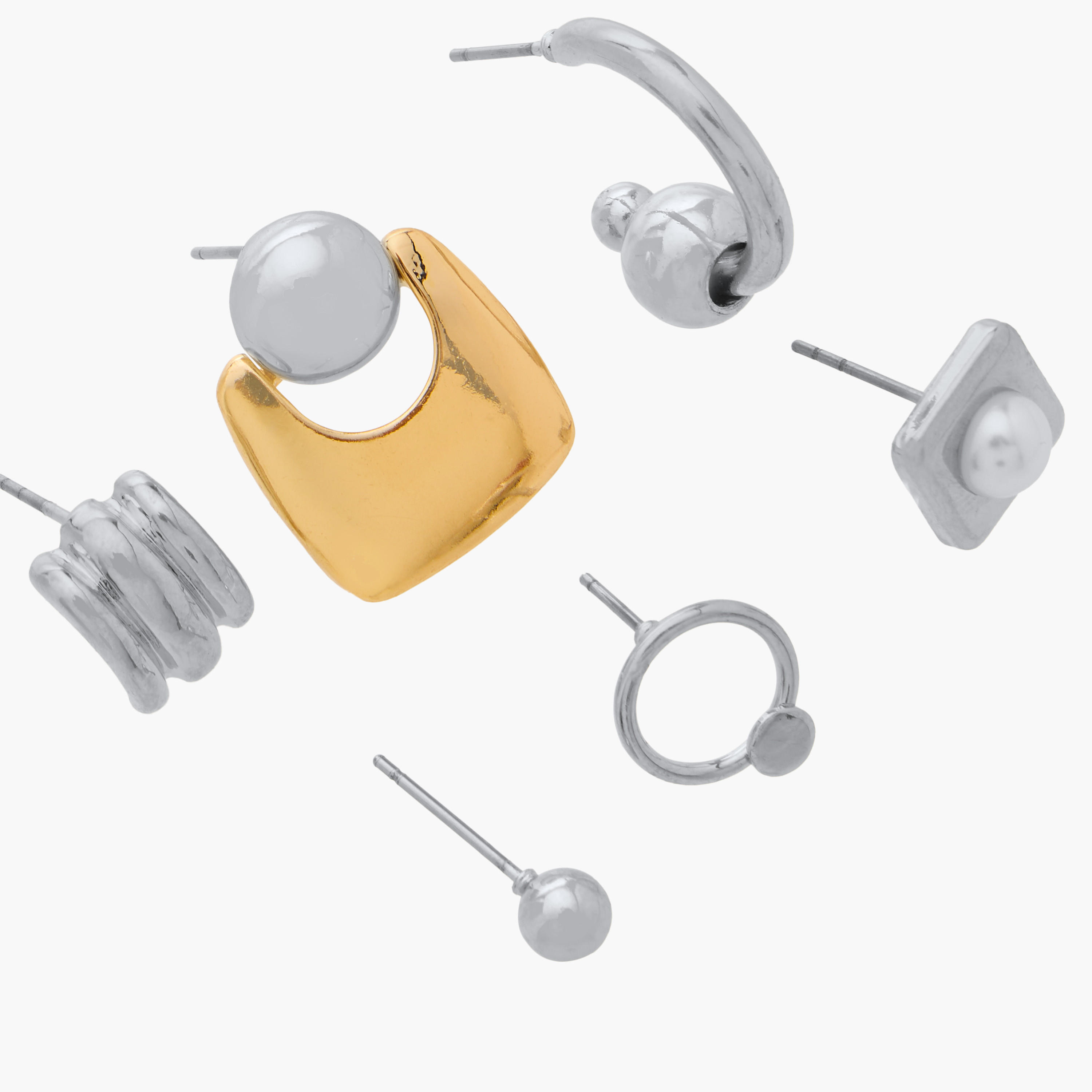 Assorted Earrings with Pushback Closure - Set of 6-women-watchesandjewellery-jewellery-earrings-image-3