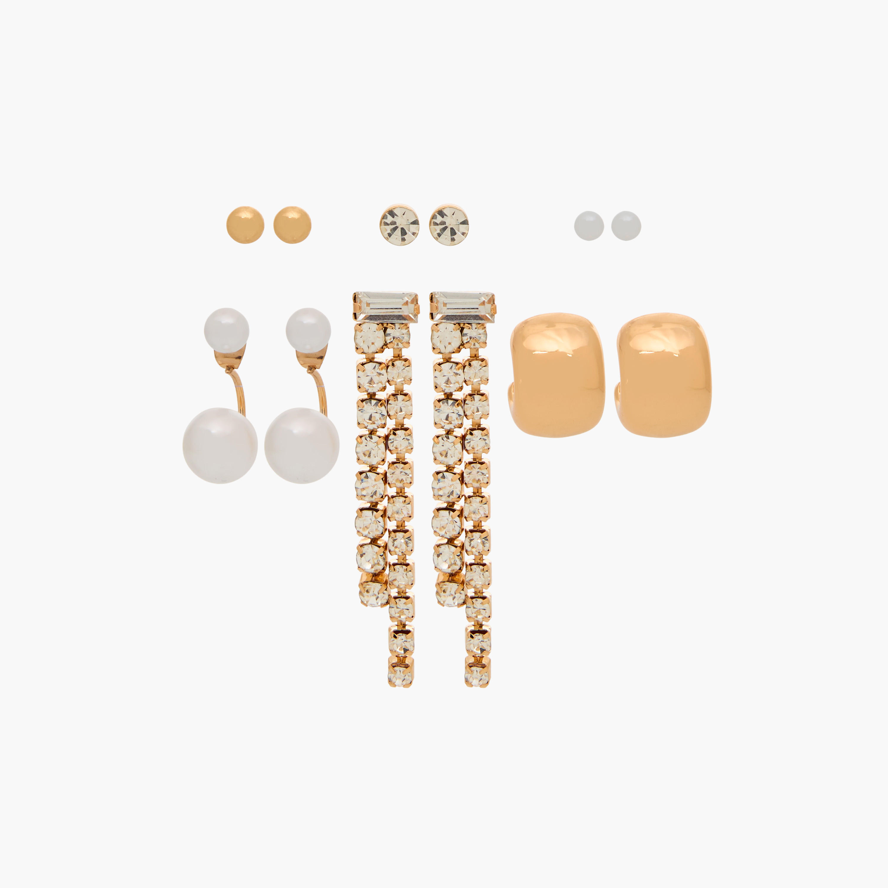 Assorted Earrings with Pushback Closure - Set of 6-women-watchesandjewellery-jewellery-earrings-image-1