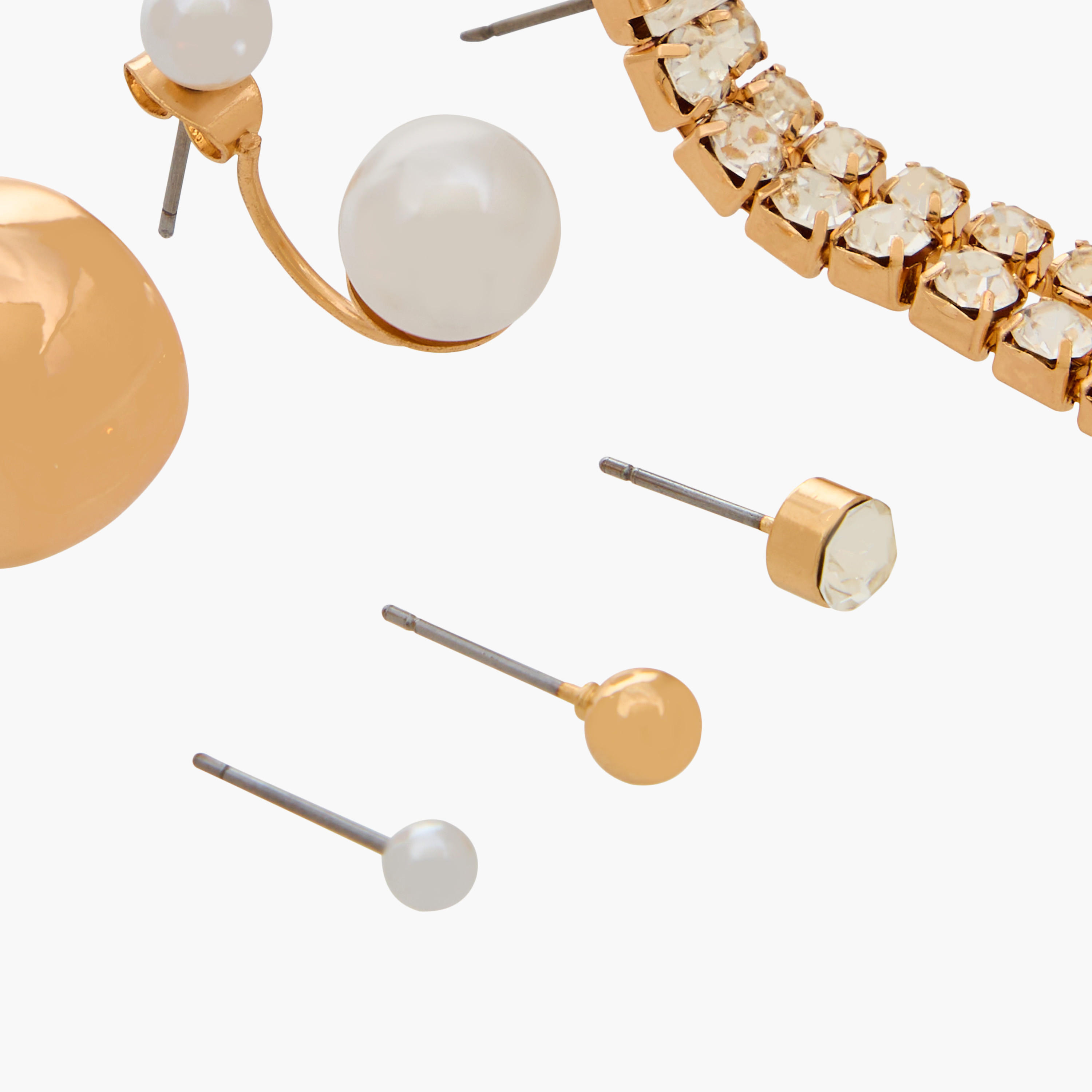 Assorted Earrings with Pushback Closure - Set of 6-women-watchesandjewellery-jewellery-earrings-image-4