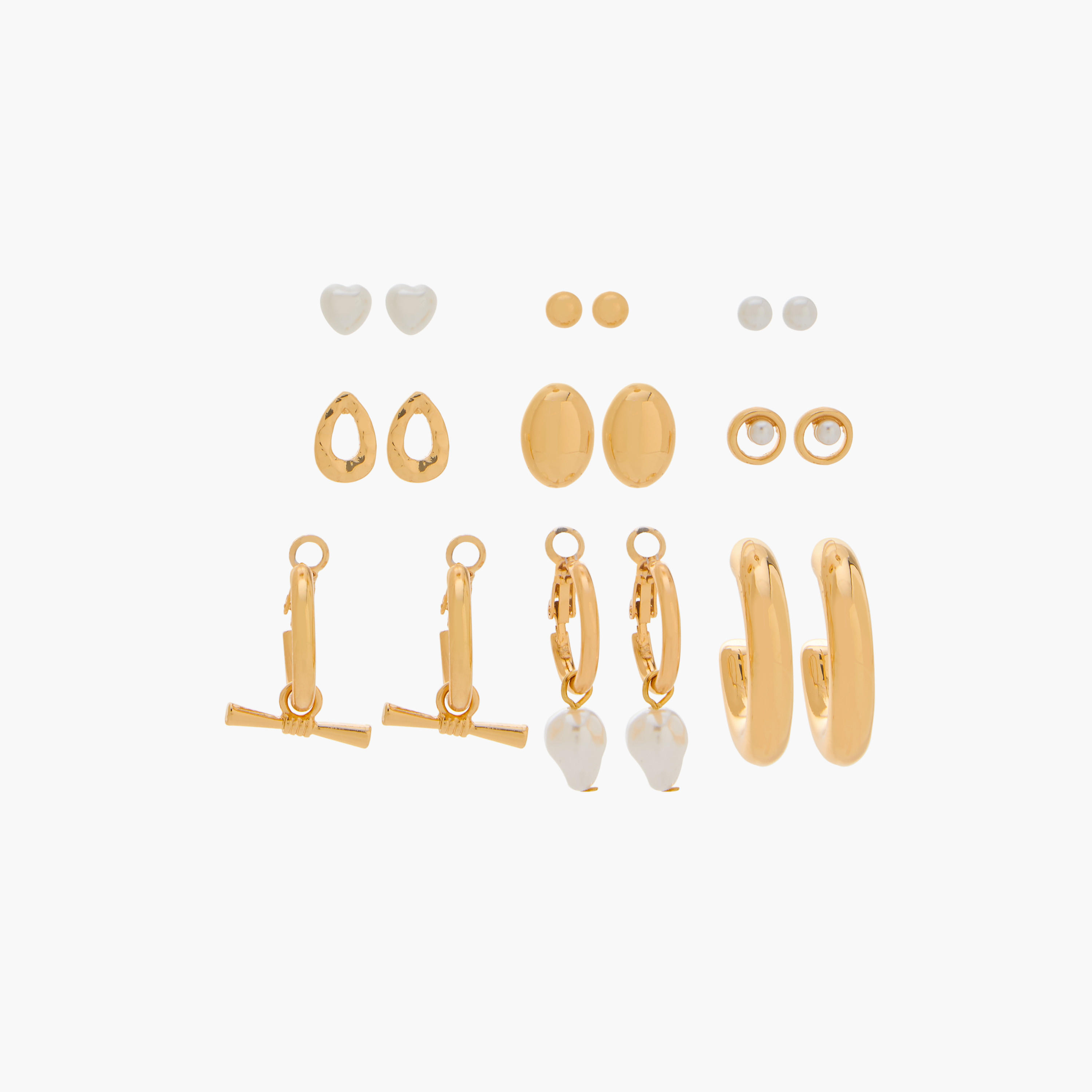 Assorted Earrings - Set of 9-women-watchesandjewellery-jewellery-earrings-image-1