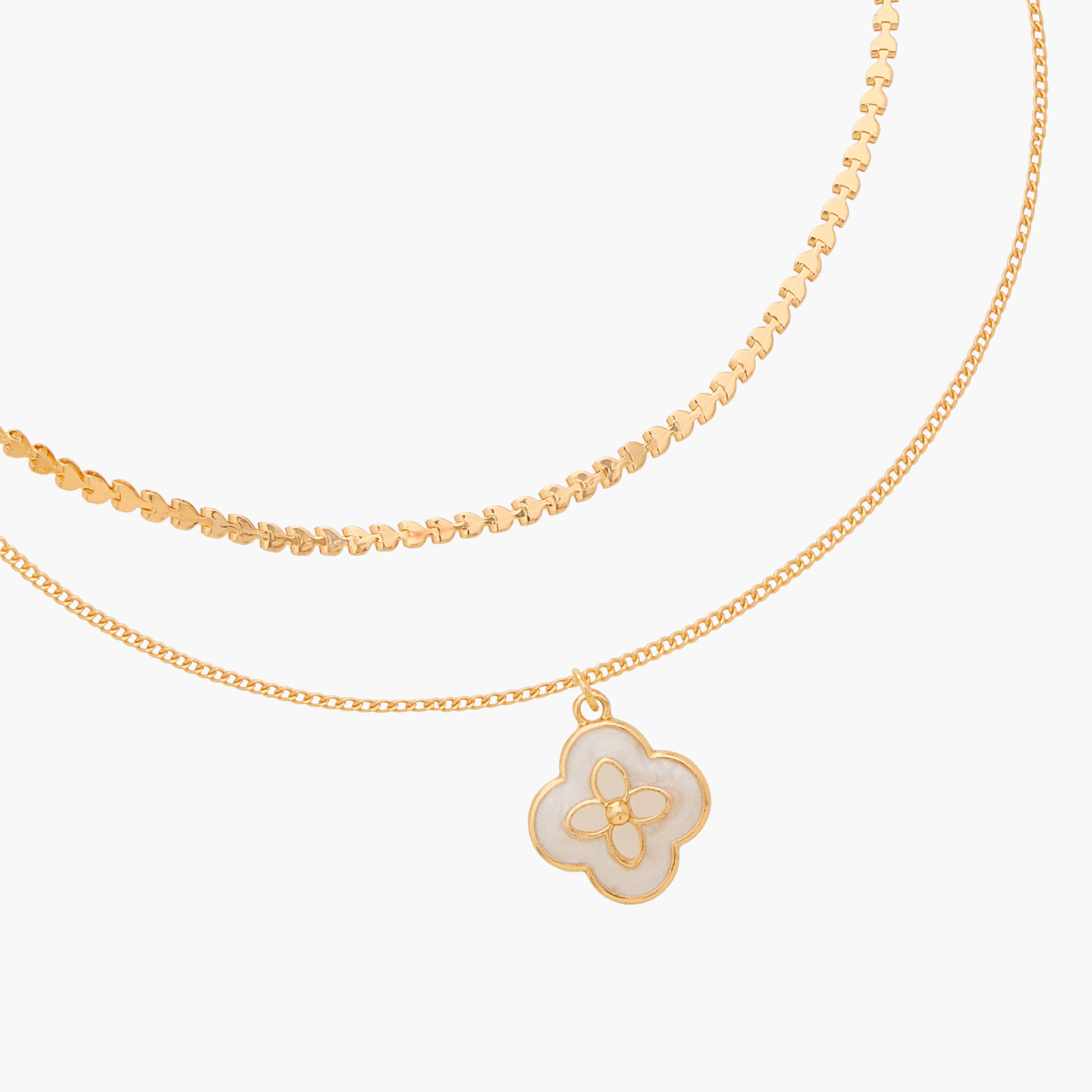 Assorted Metallic Necklace with Lobster Clasp Closure - Set of 2-women-watchesandjewellery-jewellery-necklacesandpendants-image-4