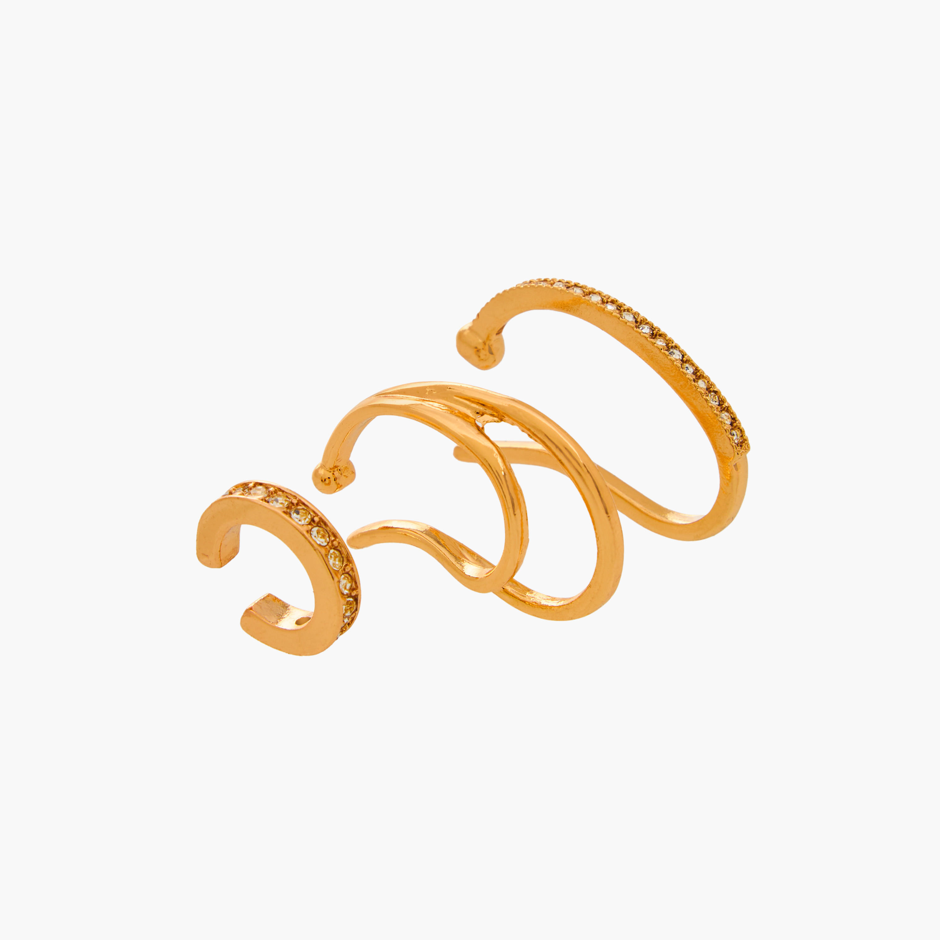 حلقان متنوعة بمكبس إغلاق خلفي - طقم من 5 أزواج-women-watchesandjewellery-jewellery-earrings-image-4