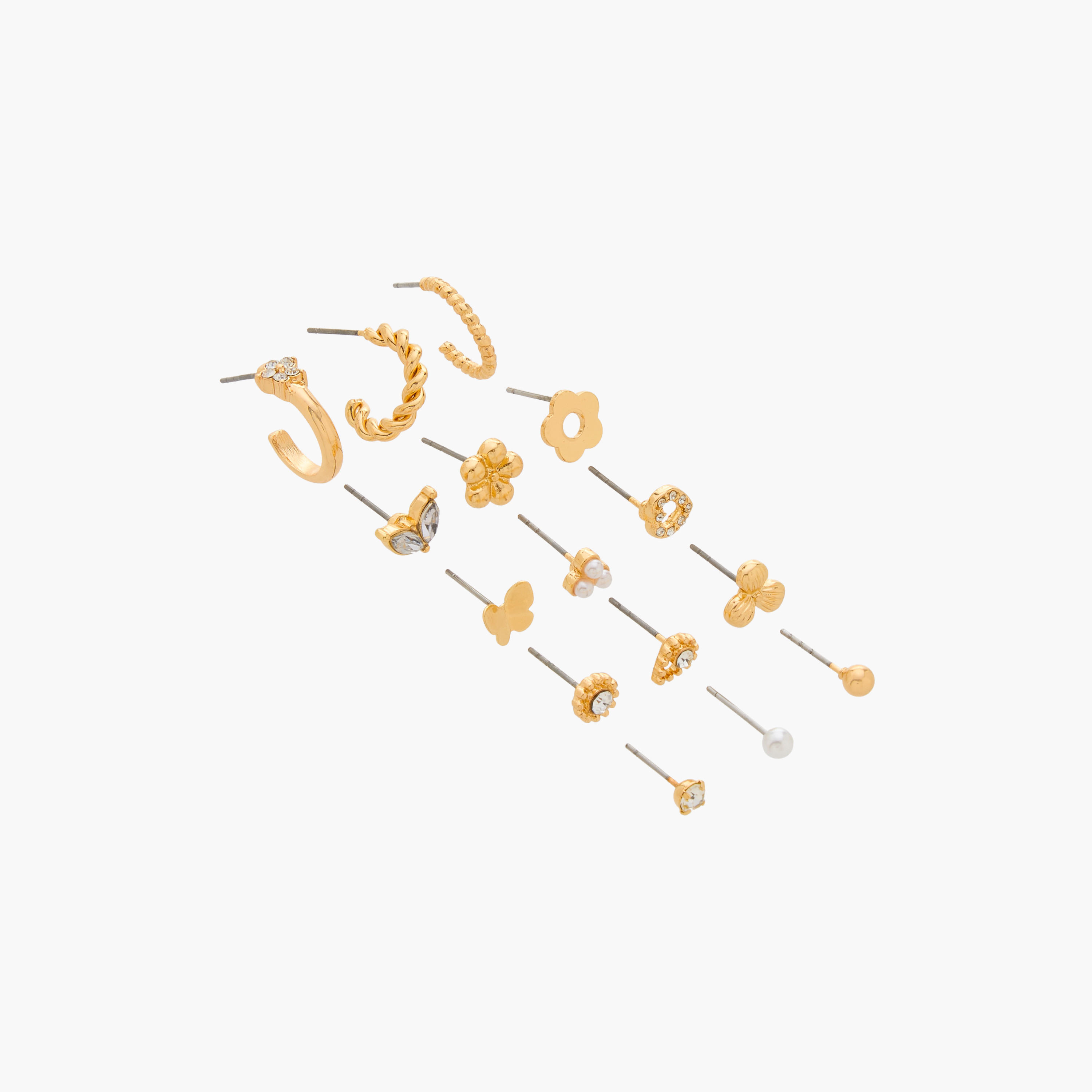 Assorted Earrings with Pushback Closure - Set of 15-women-watchesandjewellery-jewellery-earrings-image-2