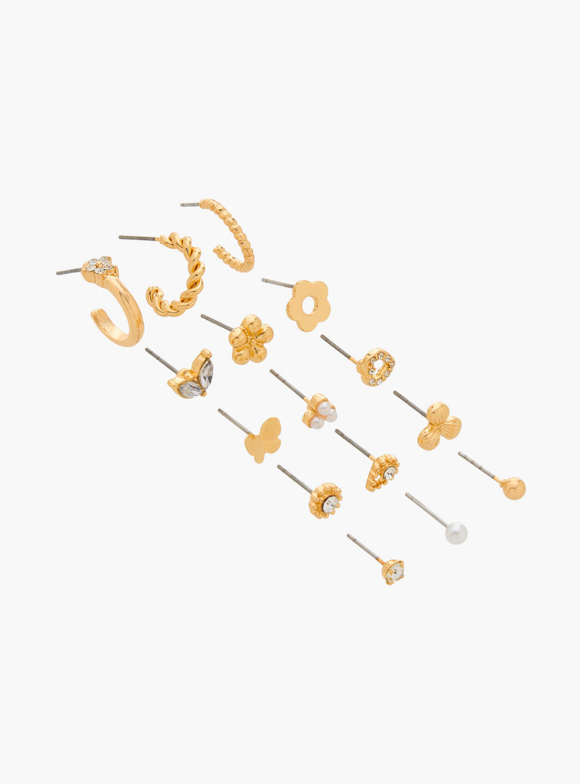 Assorted Earrings with Pushback Closure - Set of 15-women-watchesandjewellery-jewellery-earrings-image-2