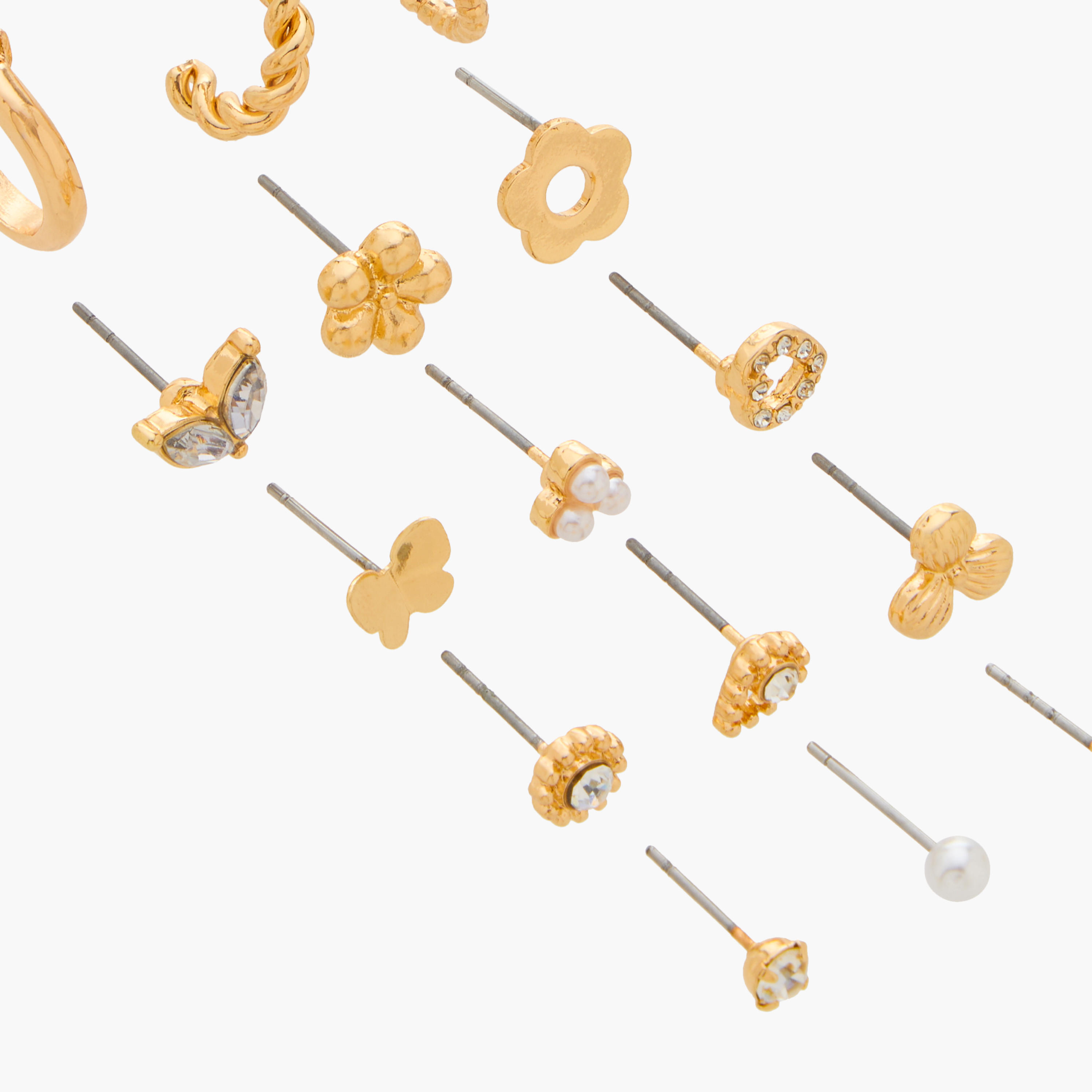 Assorted Earrings with Pushback Closure - Set of 15-women-watchesandjewellery-jewellery-earrings-image-3