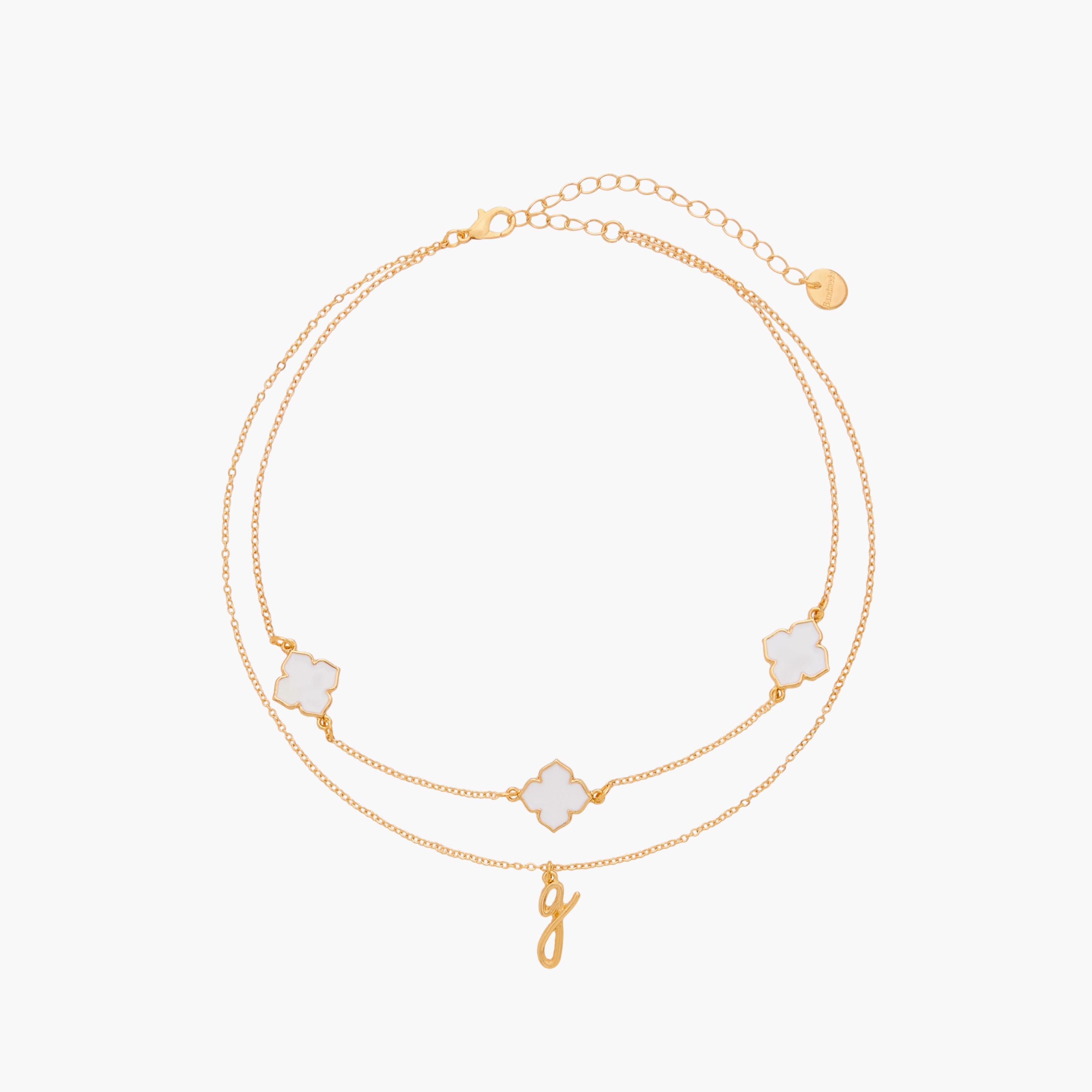 Alphabet Pendant Layered Necklace with Lobster Clasp-women-watchesandjewellery-jewellery-necklacesandpendants-image-1