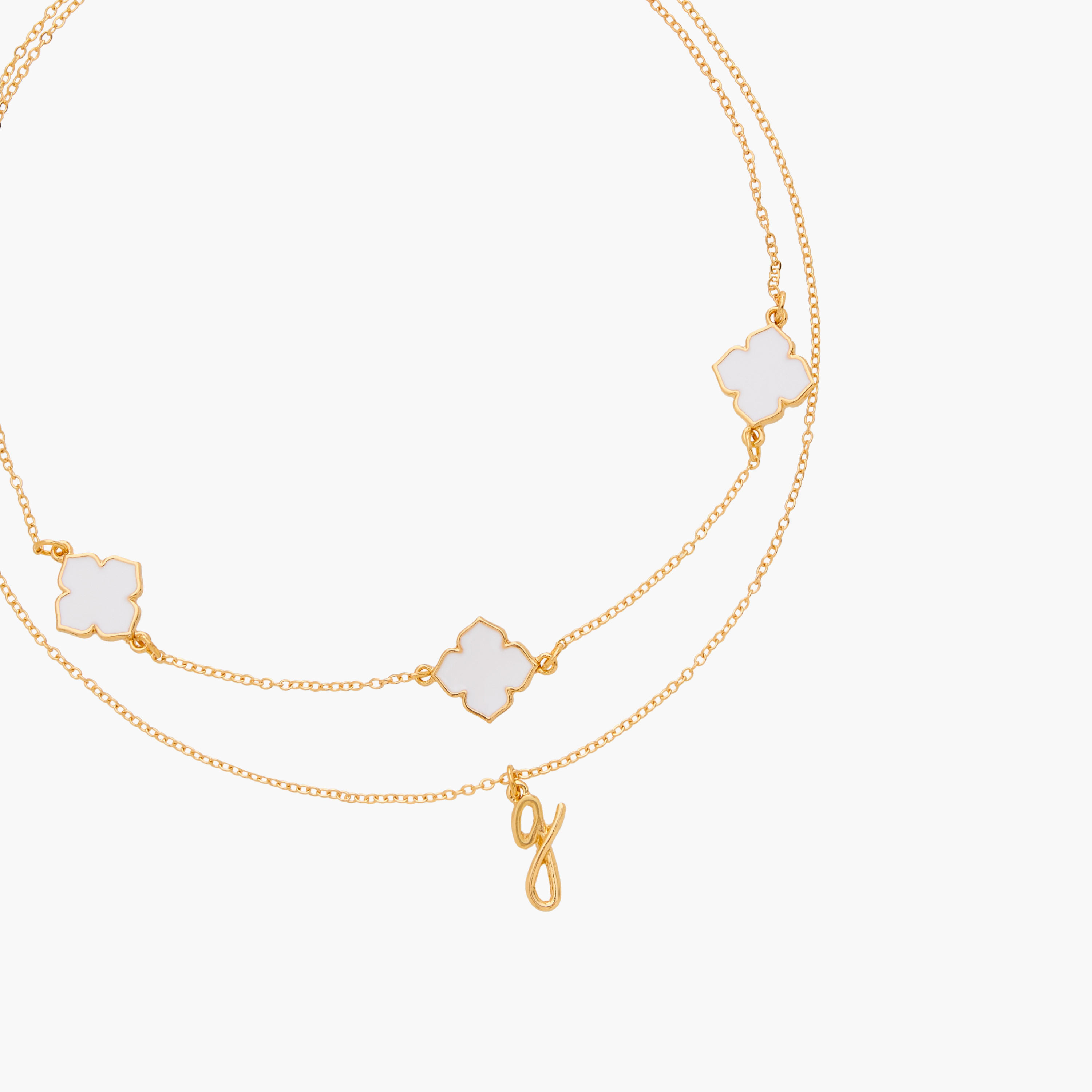 Alphabet Pendant Layered Necklace with Lobster Clasp-women-watchesandjewellery-jewellery-necklacesandpendants-image-2