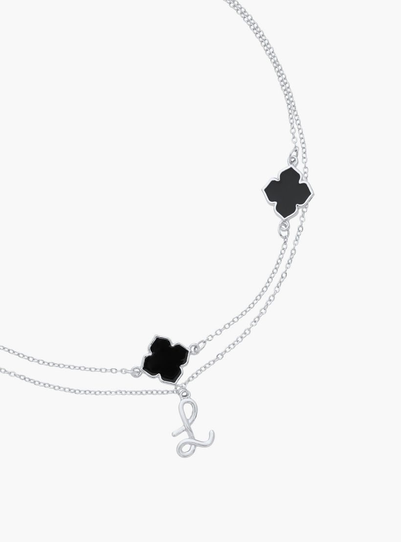 Alphabet Pendant Layered Necklace with Lobster Clasp Closure-women-watchesandjewellery-jewellery-necklacesandpendants-image-2