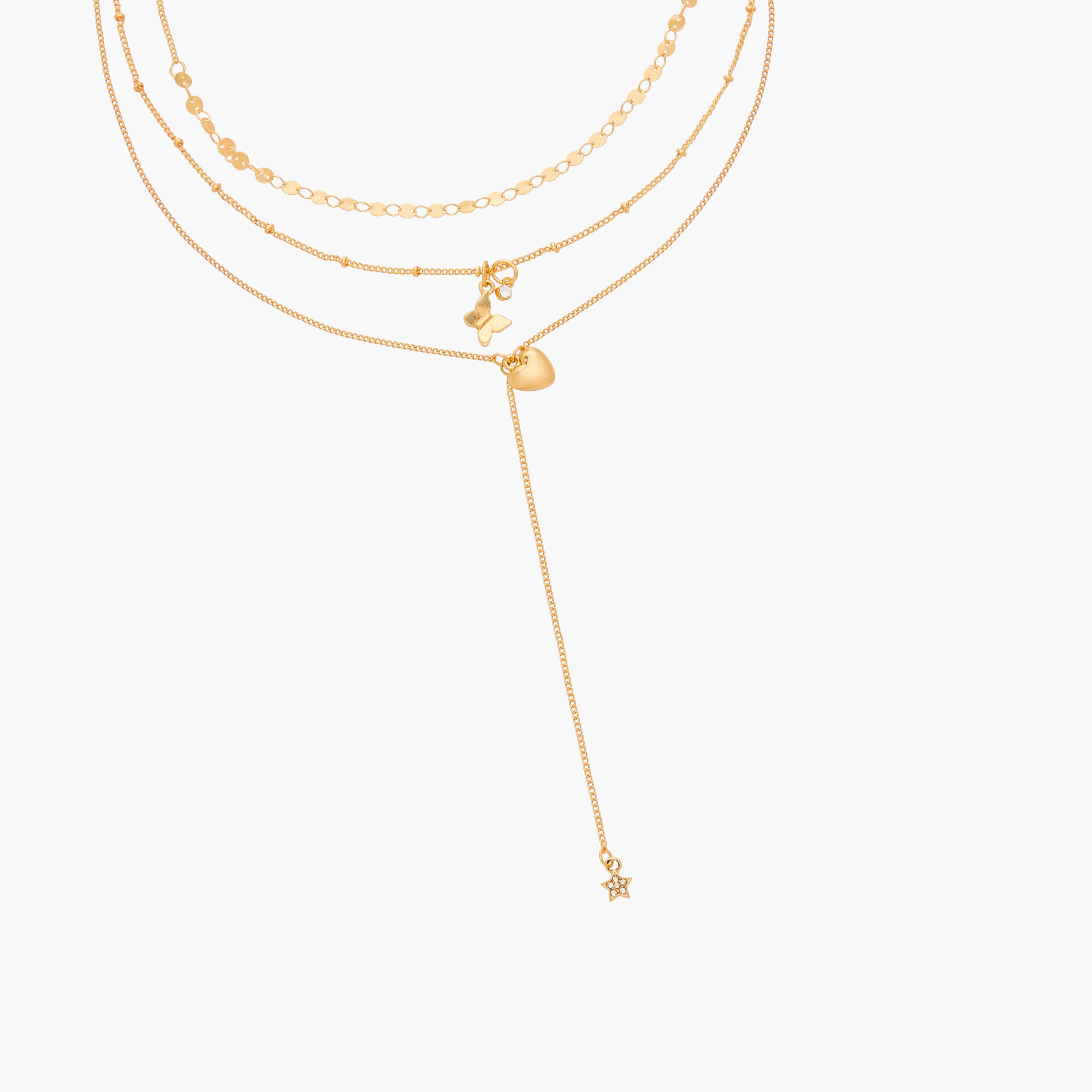 عقد ميتاليك بمشبك إغلاق - طقم من 3 قطع-women-watchesandjewellery-jewellery-necklacesandpendants-image-5