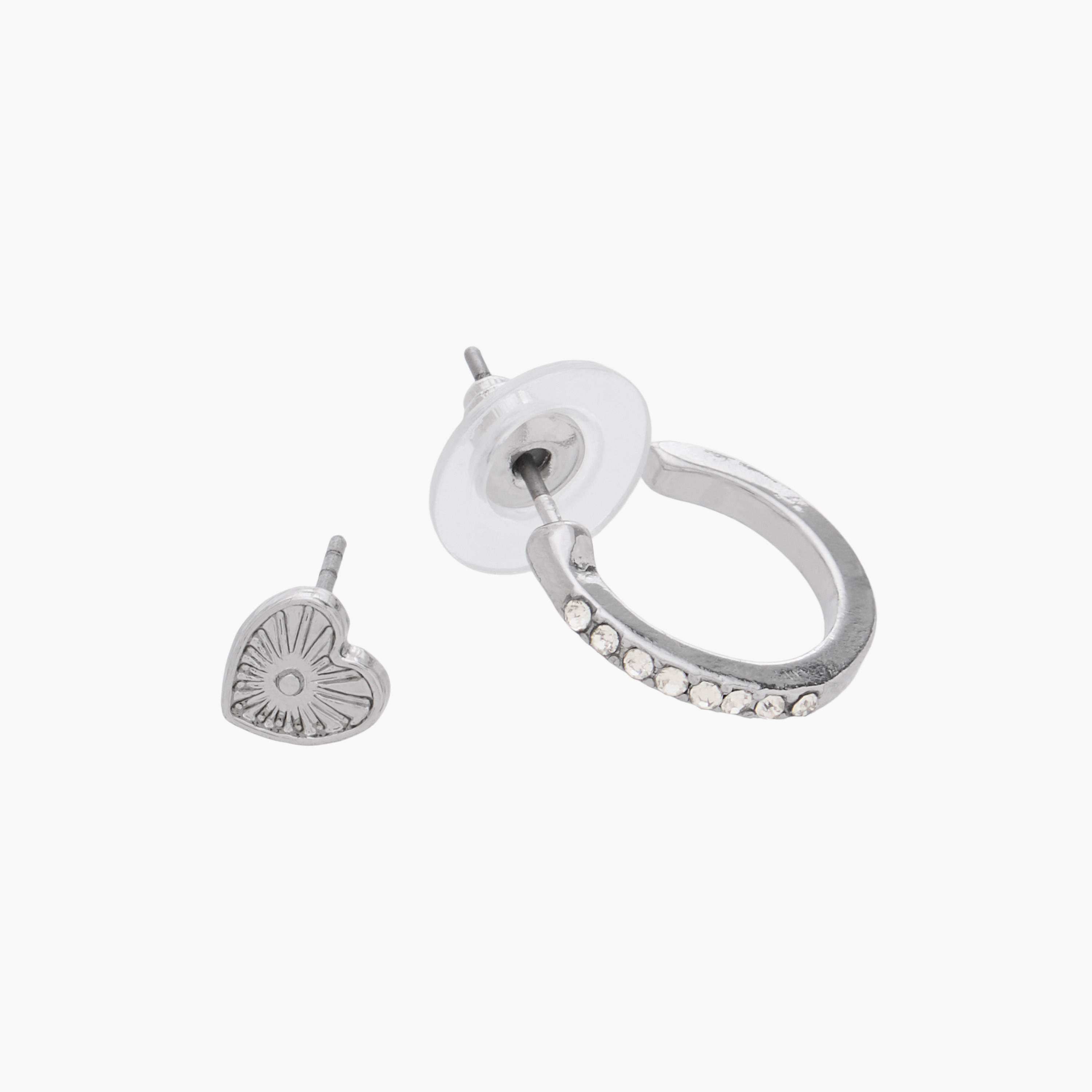 حلقان مرصعة متنوعة بمكبس إغلاق خلفي - طقم من 15-women-watchesandjewellery-jewellery-earrings-image-4