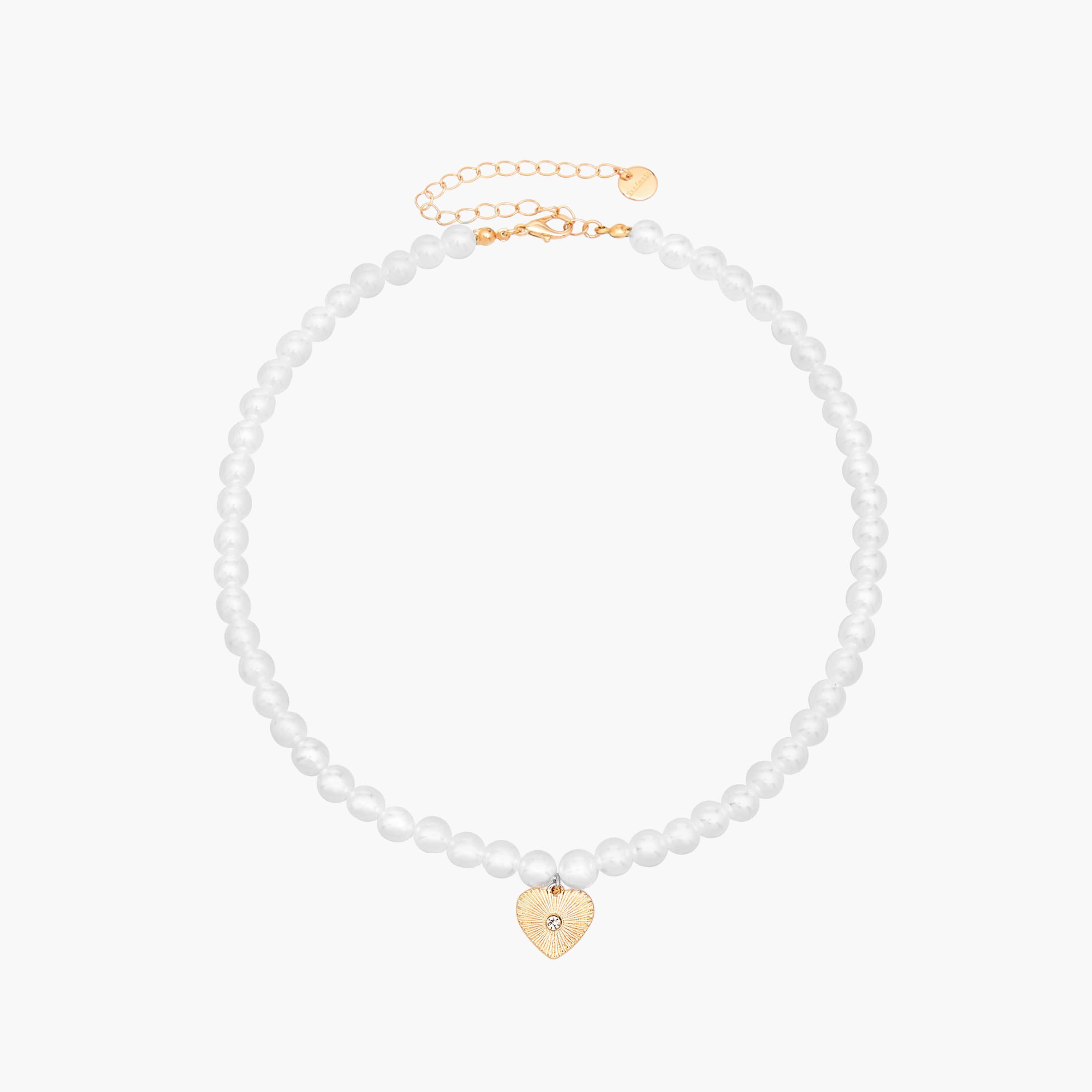 Pearl and Charm Necklace with Lobster Clasp Closure - Set of 2-women-watchesandjewellery-jewellery-necklacesandpendants-image-2