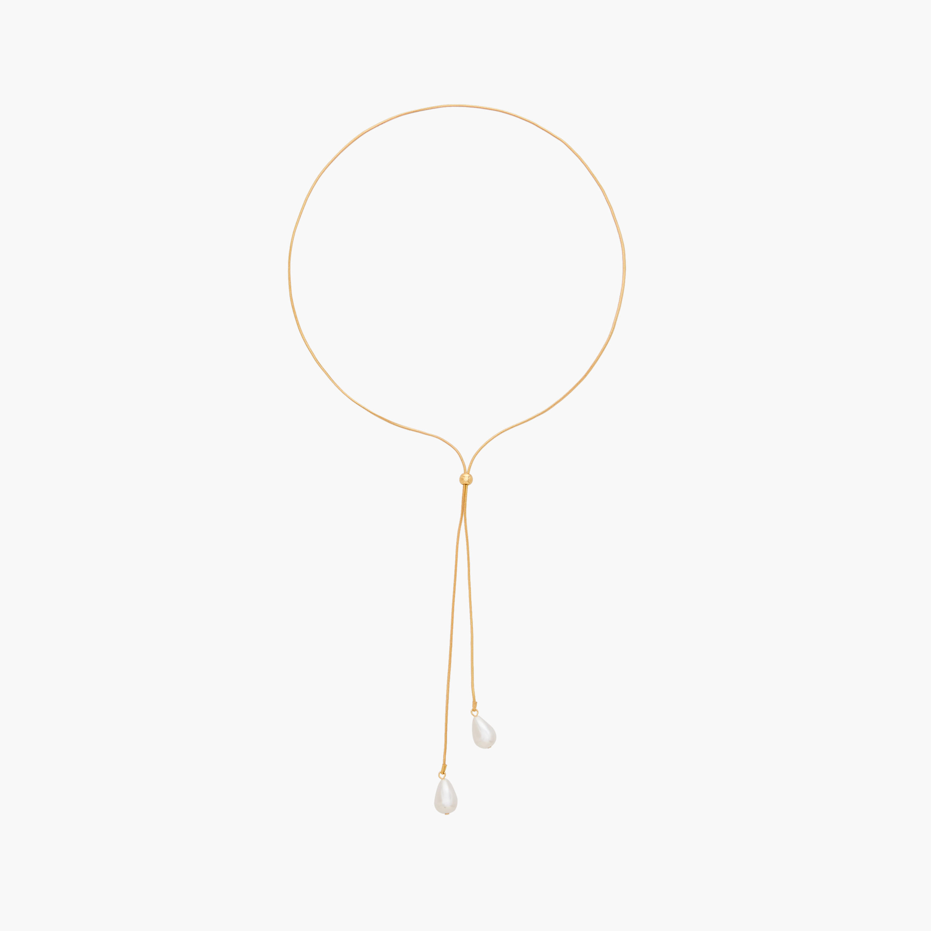 Pearl Embellished Lariat Necklace-women-watchesandjewellery-jewellery-necklacesandpendants-image-1