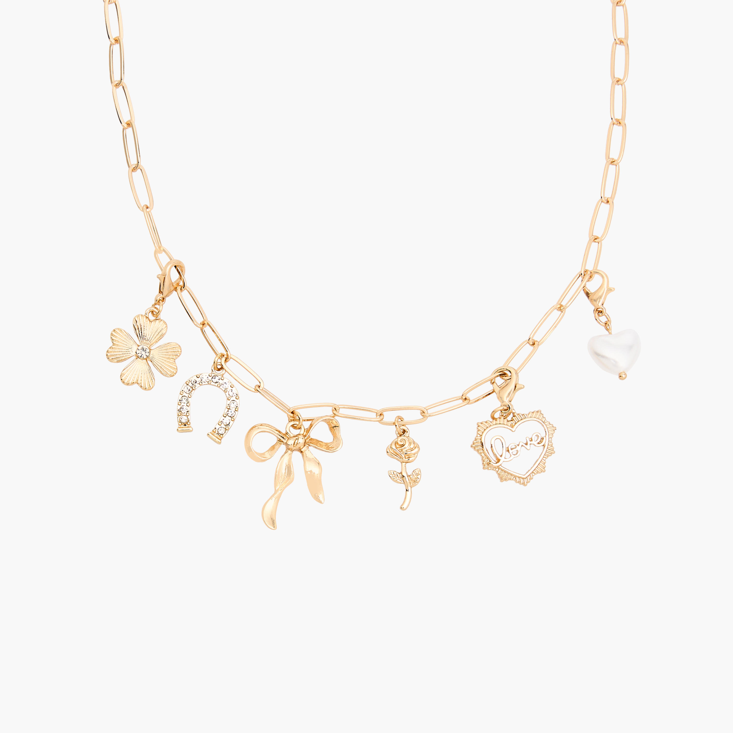 Embellished Necklace with Lobster Clasp and 3 Charms-women-watchesandjewellery-jewellery-necklacesandpendants-image-6
