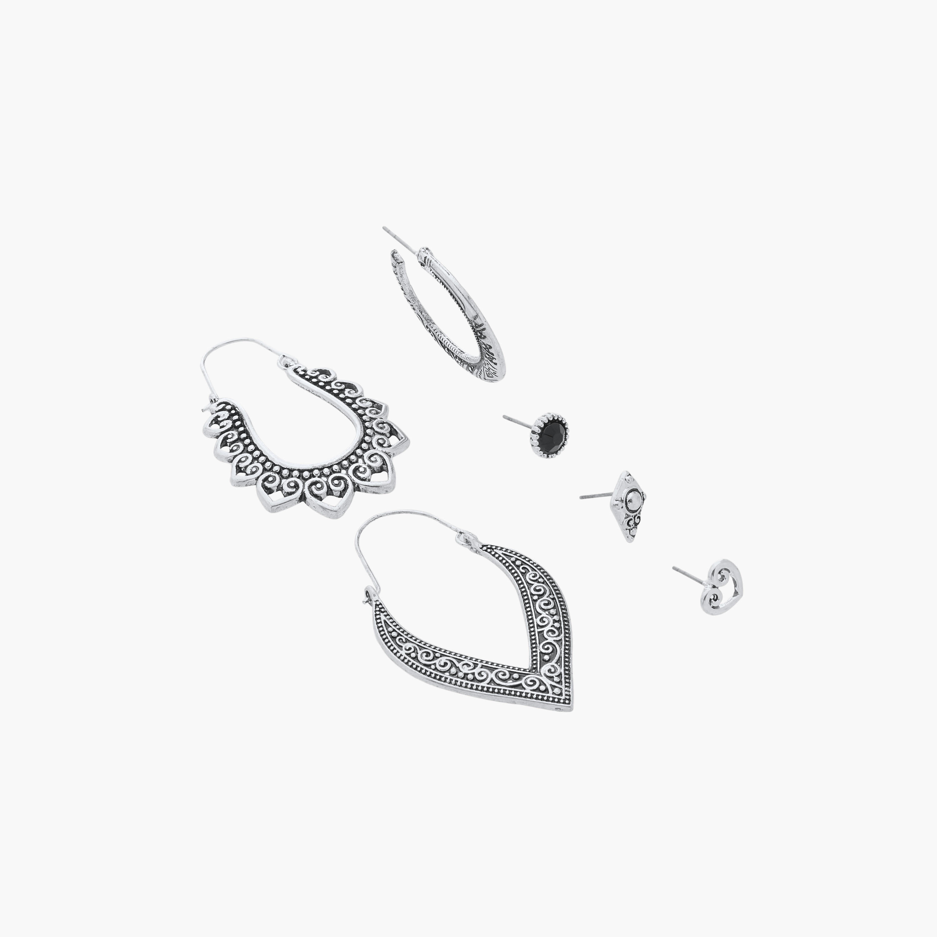 Assorted Earrings - Set of 6-women-watchesandjewellery-jewellery-earrings-image-2