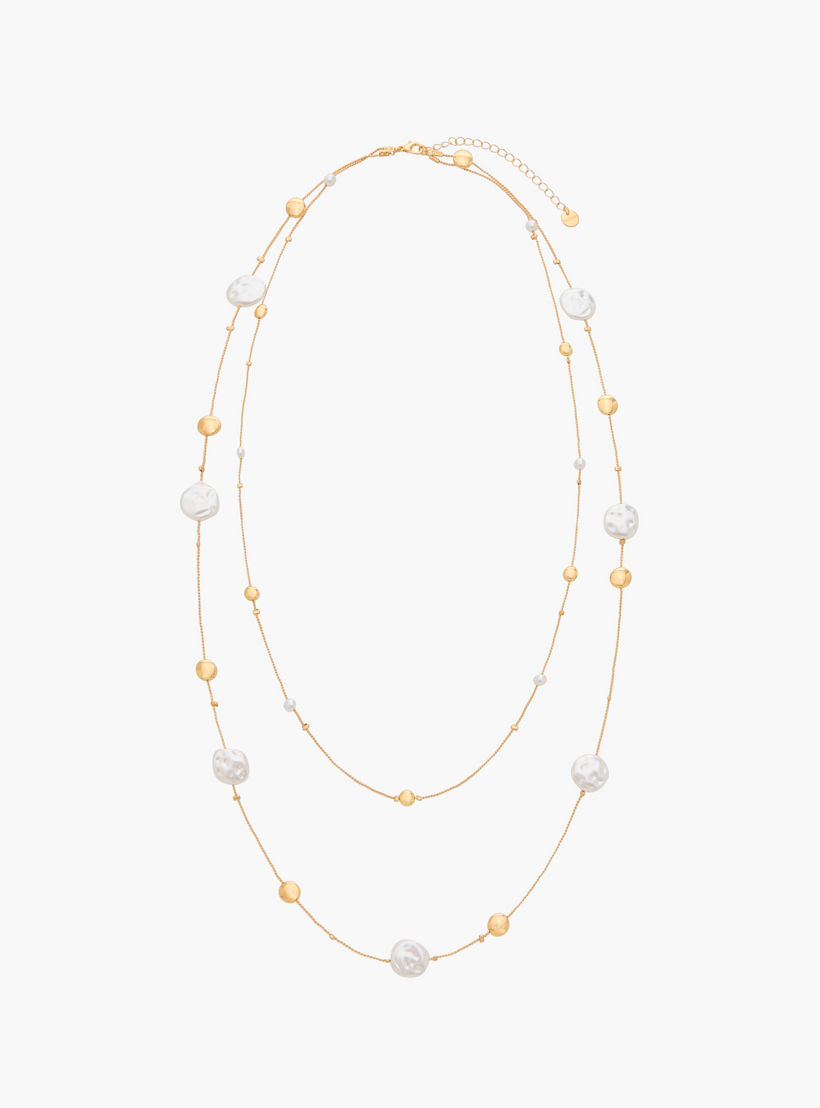 عقد طبقات مزين باللؤلؤ بمشبك إغلاق-women-watchesandjewellery-jewellery-necklacesandpendants-image-2
