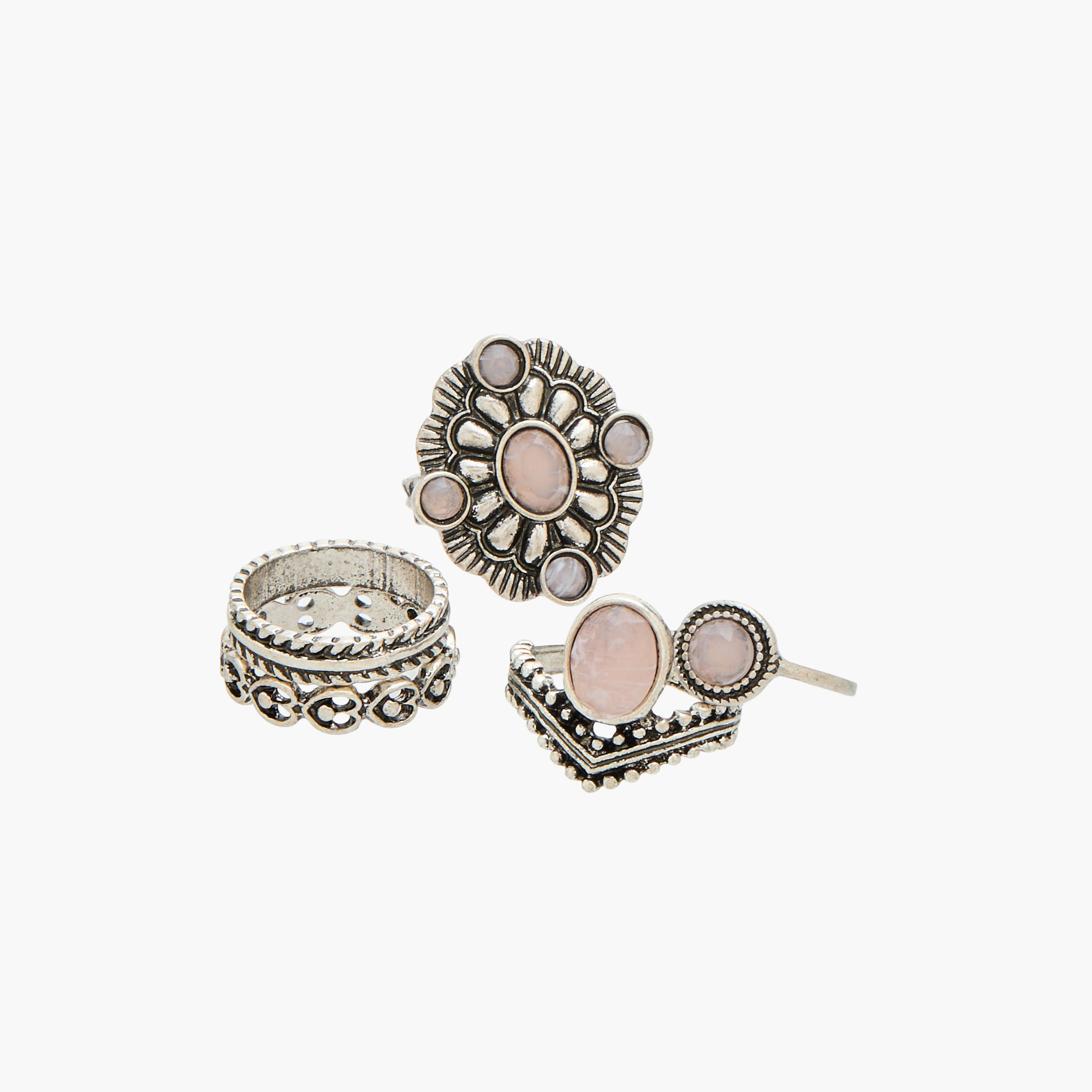 Assorted Oxidised Ring - Set of 5-women-watchesandjewellery-jewellery-rings-image-2