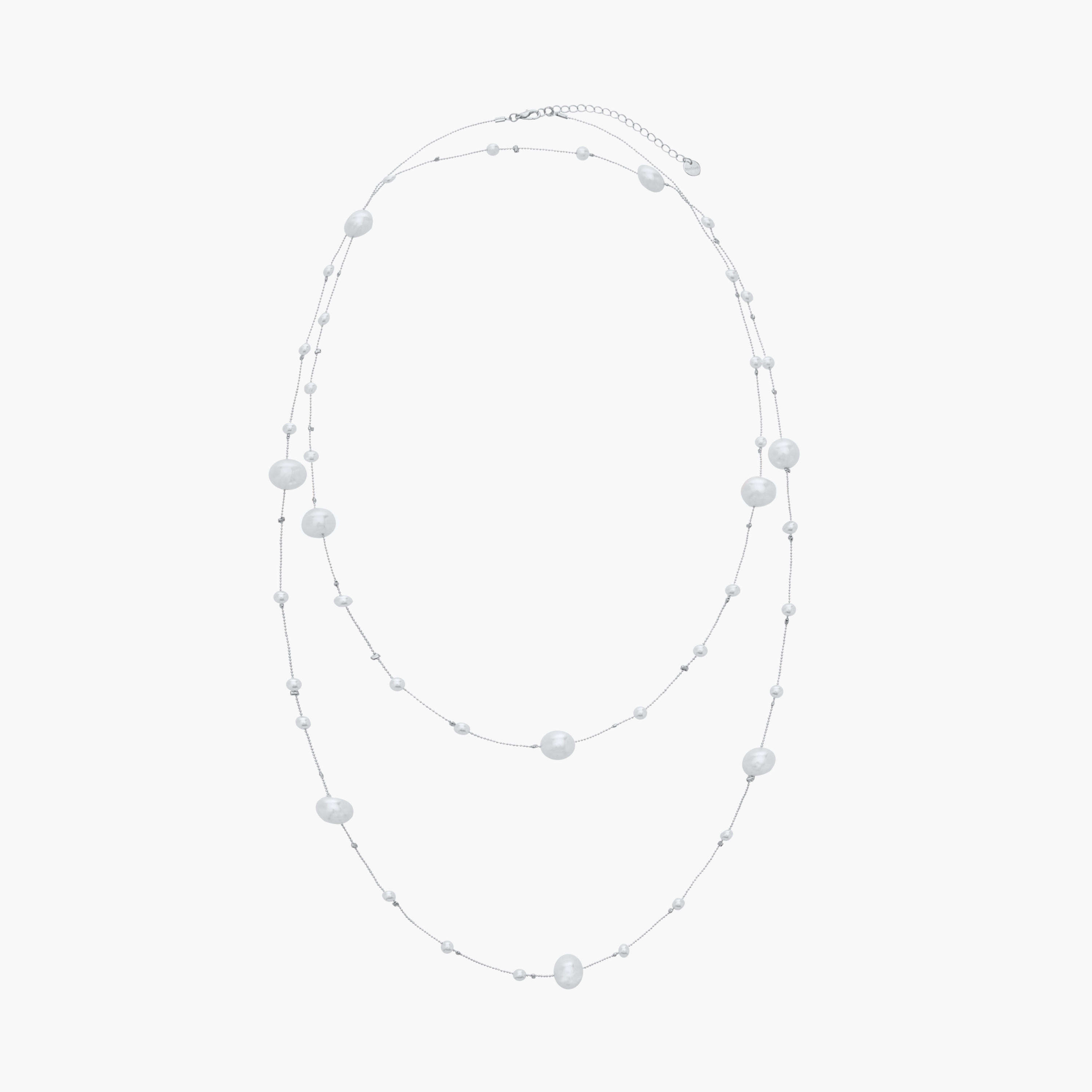 عقد طبقات مزين باللؤلؤ وبمشبك إغلاق-women-watchesandjewellery-jewellery-necklacesandpendants-image-2