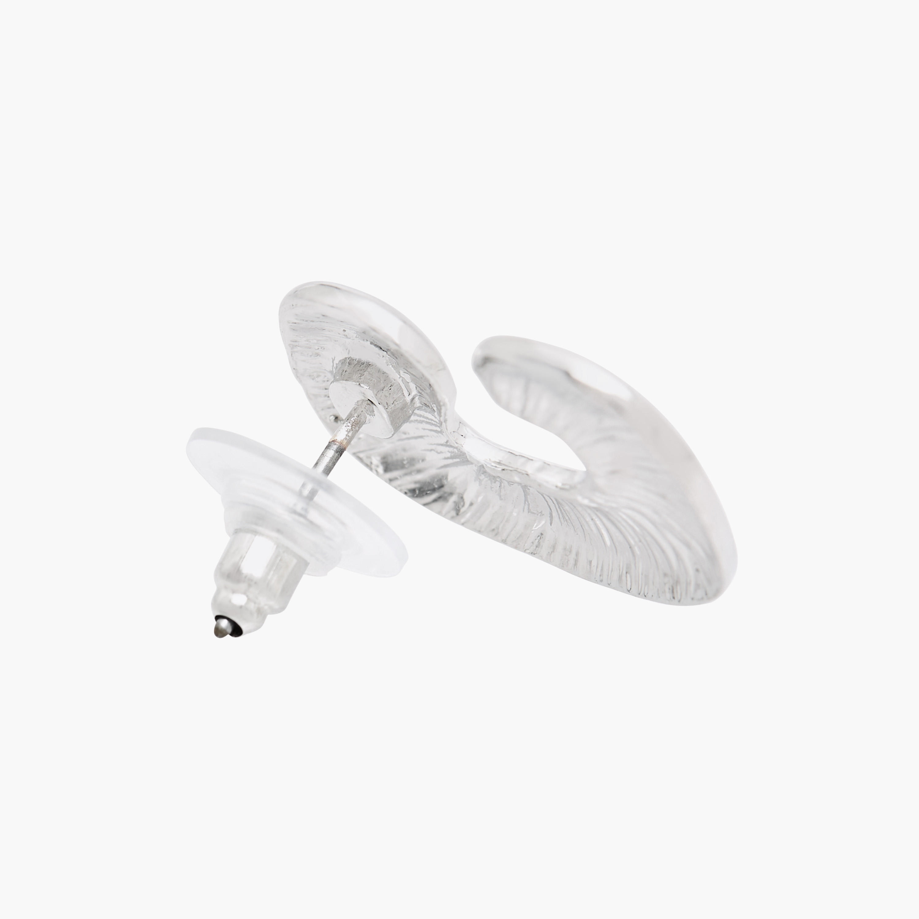 Diamante Embellished C-Shaped Stud Earrings with Pushback Closure - Set of 2-women-watchesandjewellery-jewellery-earrings-image-5