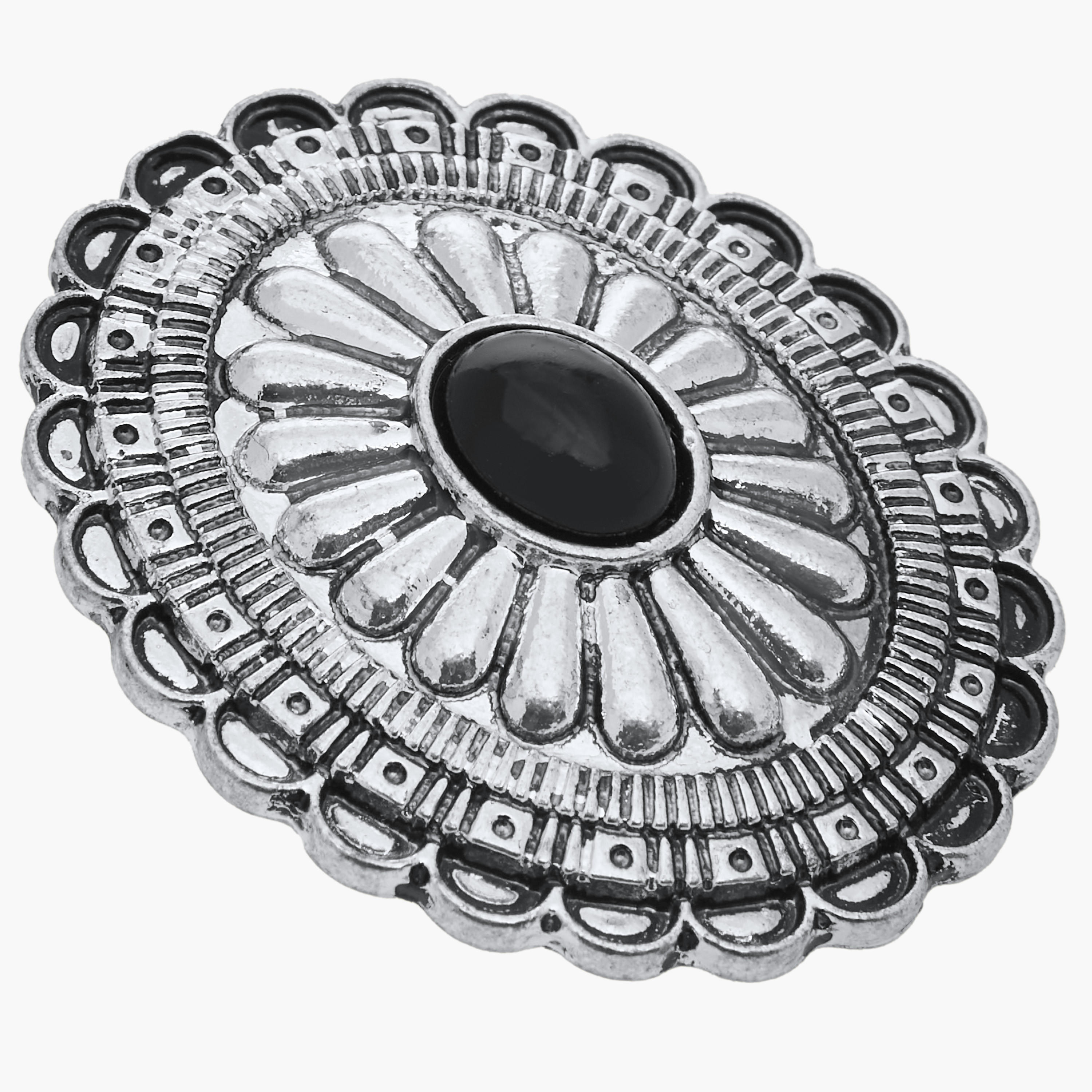 Oxidised Stud Earrings with Pushback Closure-women-watchesandjewellery-jewellery-earrings-image-3